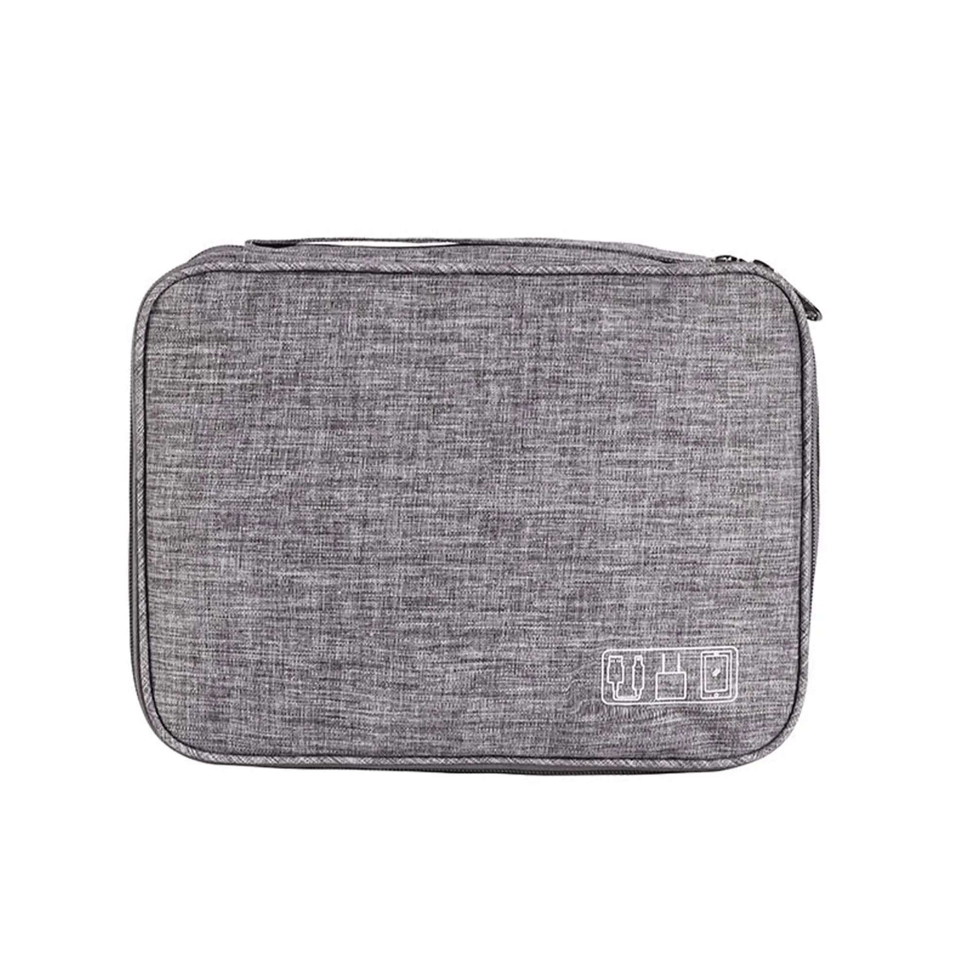 Travel Portable Three Layer Data Cable Storage Bag 11