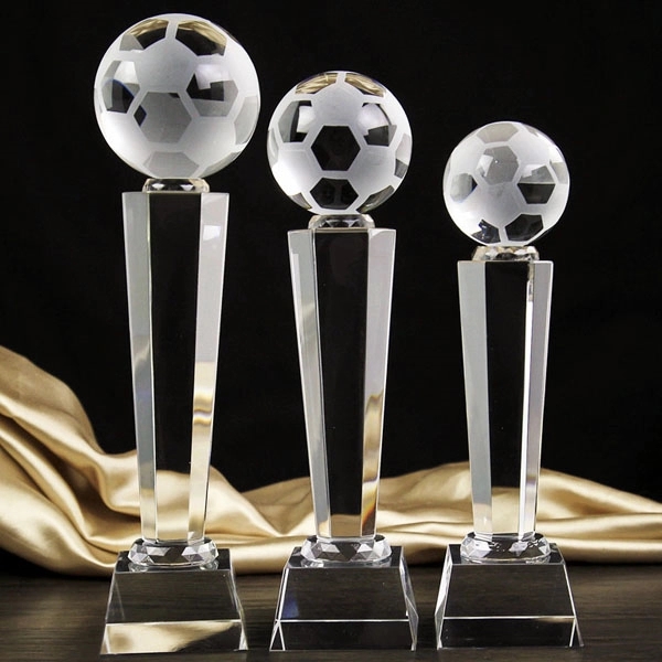 Crystal Soccer Ball Trophy Award 2