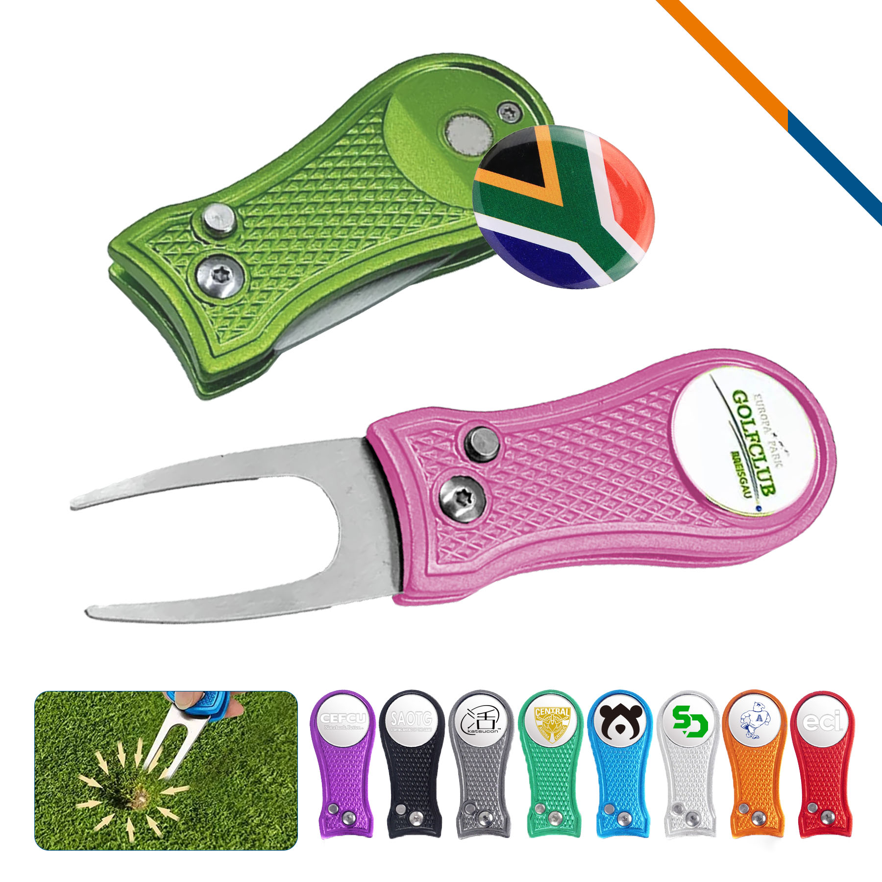 Slipo Ball Marker Golf Divot Tool 8