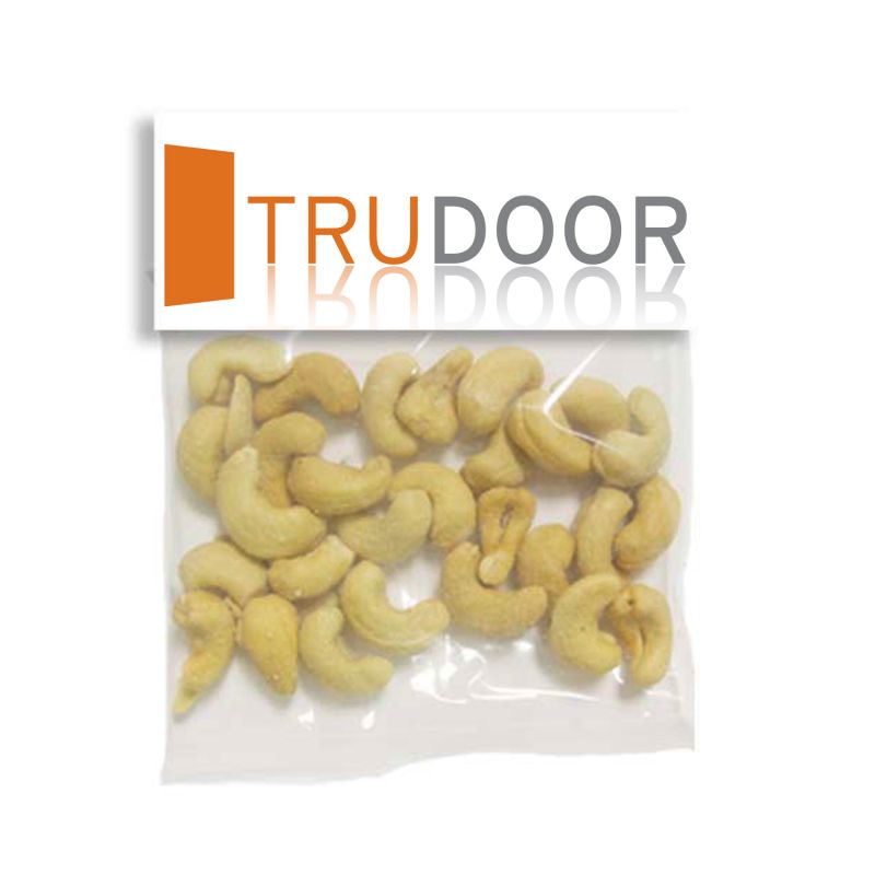 Large Header Bags - Jumbo Salted Cashews 1