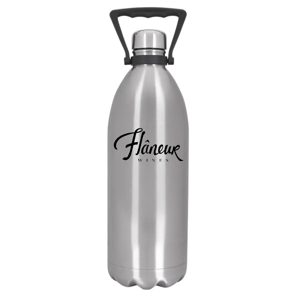 Insulated Stainless Steel Wine Growler with Handle (60oz) 3