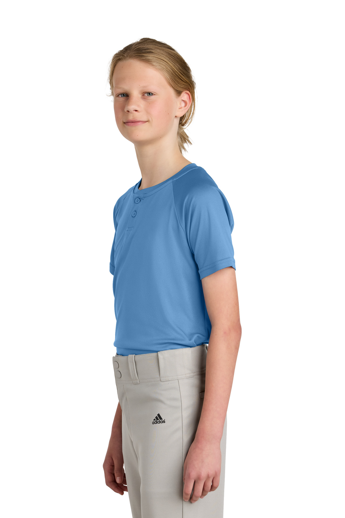 Sport-Tek Youth PosiCharge Competitor 2-Button Henley YST359 56