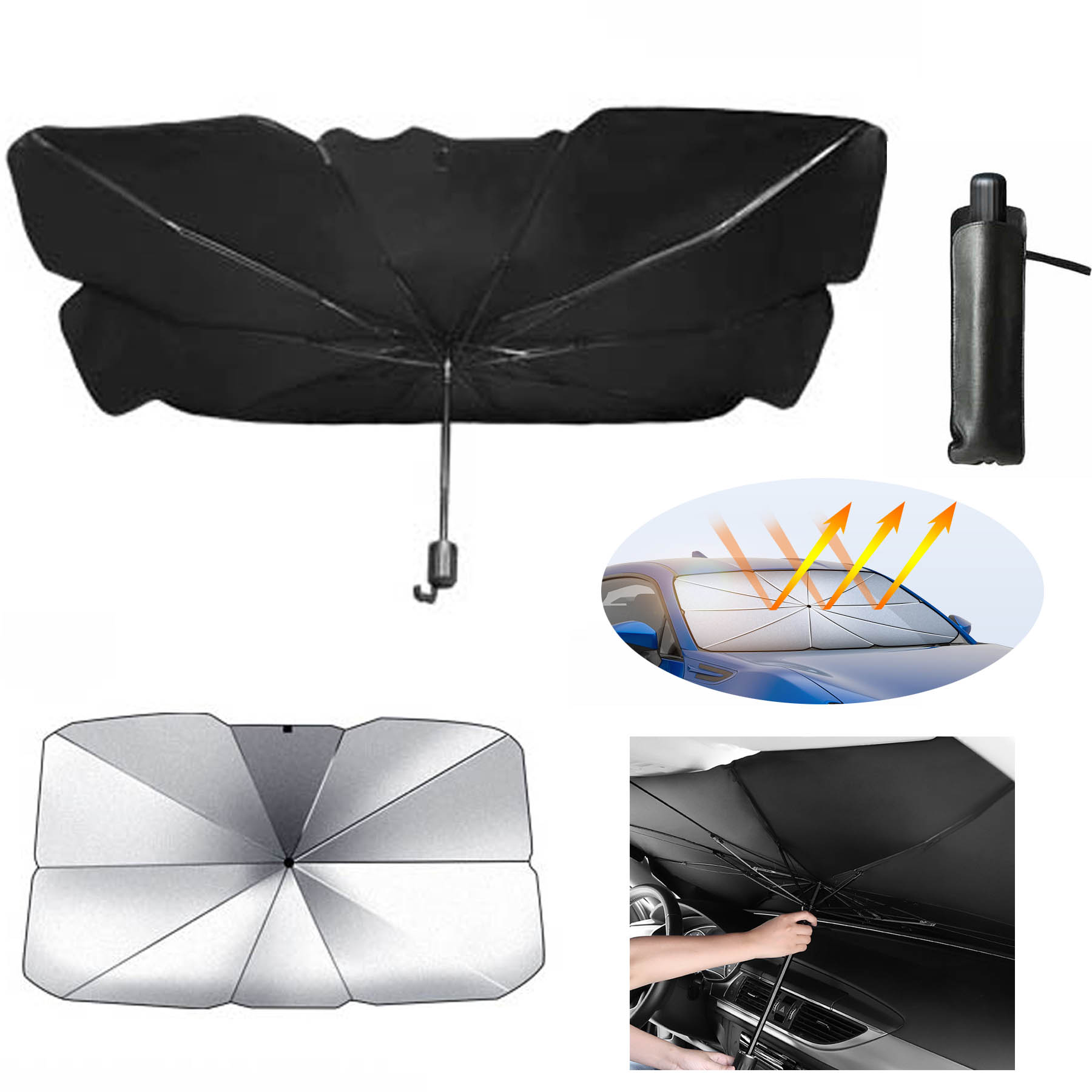 Large Size Car Windshield Sunshield Umbrella 2