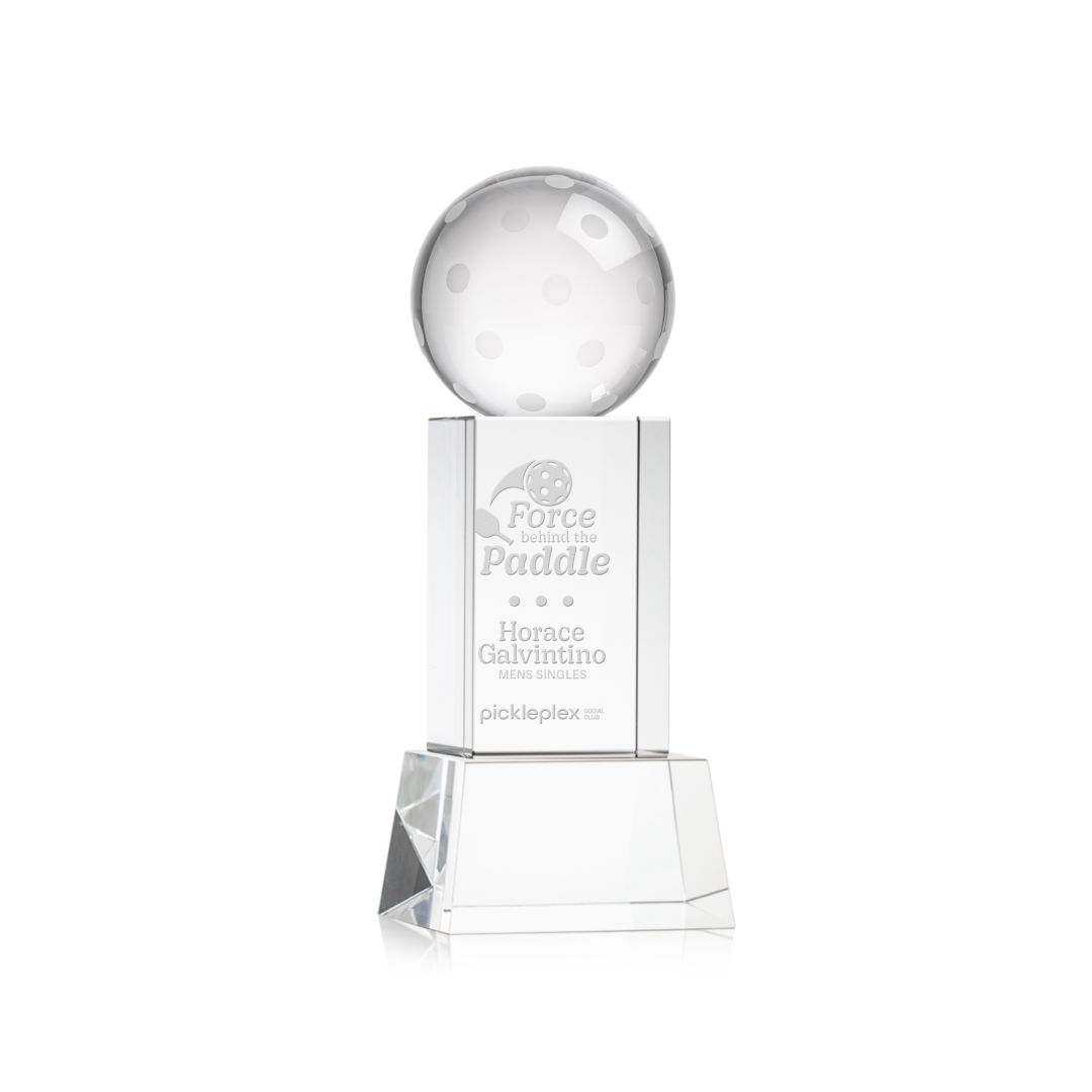 Pickleball Award on Belcroft Base - Clear 3
