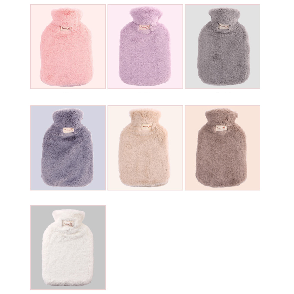 1L Thickened Plush Hot Water Bag 4