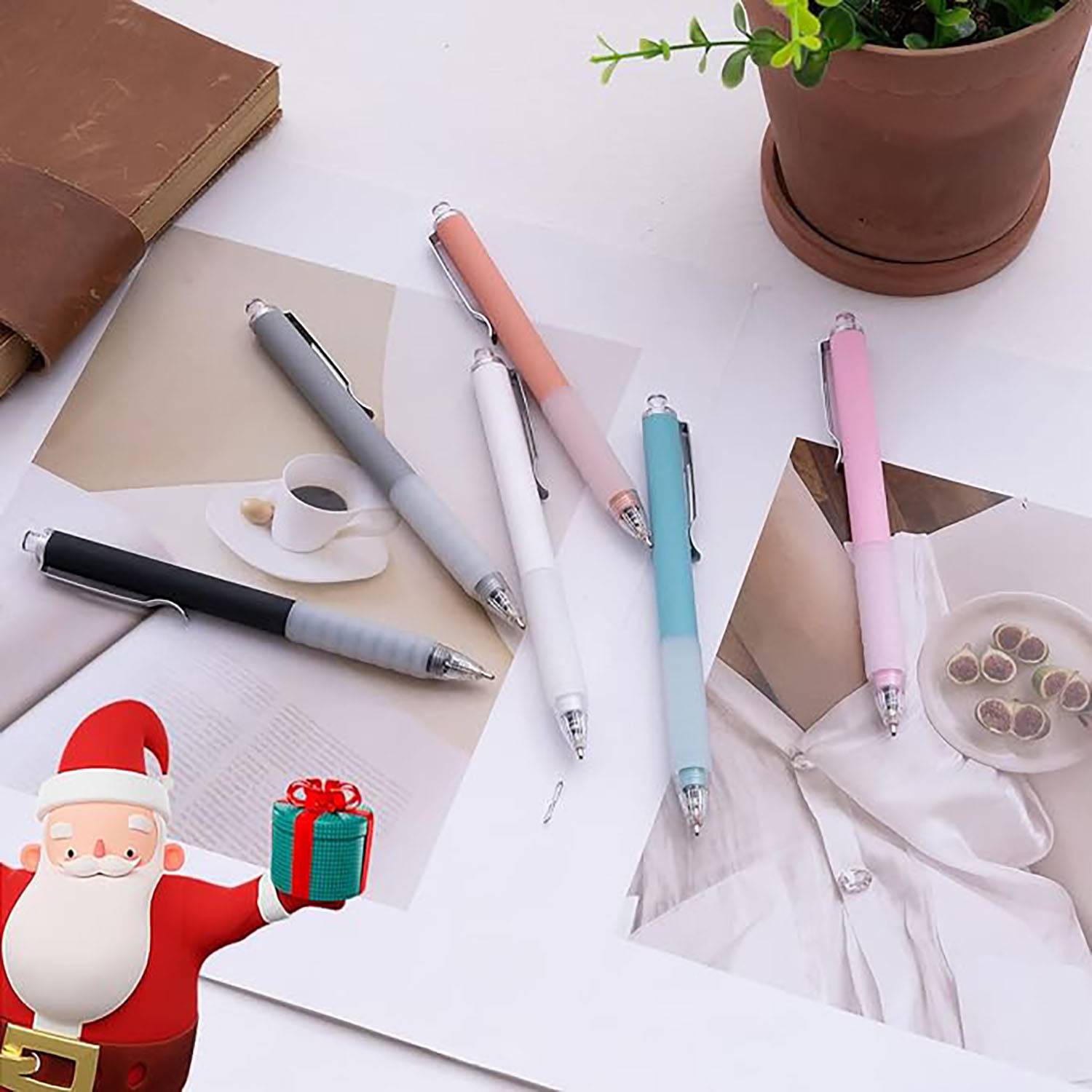 Medium Point Ballpoint Pens with Super Soft Grip 6