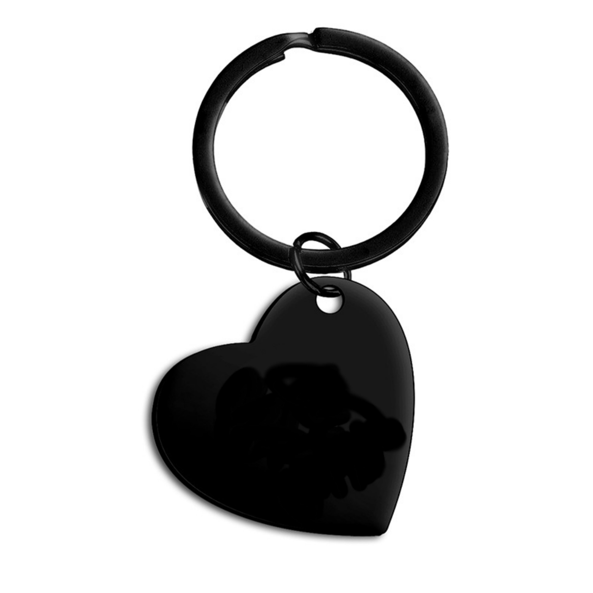 Stainless Steel Heart Shape Keychain 1