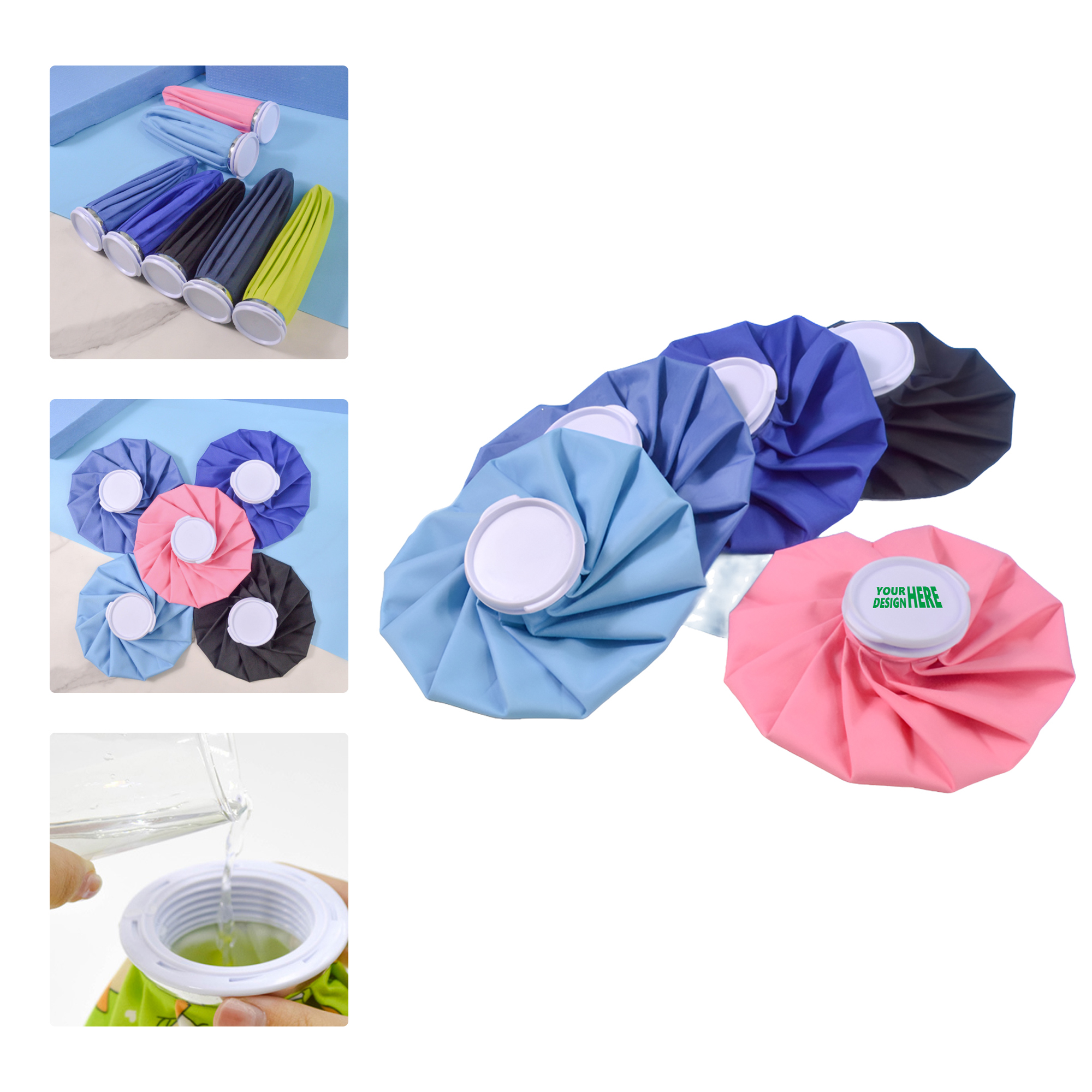 MOQ 50 Reusable Fabric Ice Bag for Cold Therapy 2