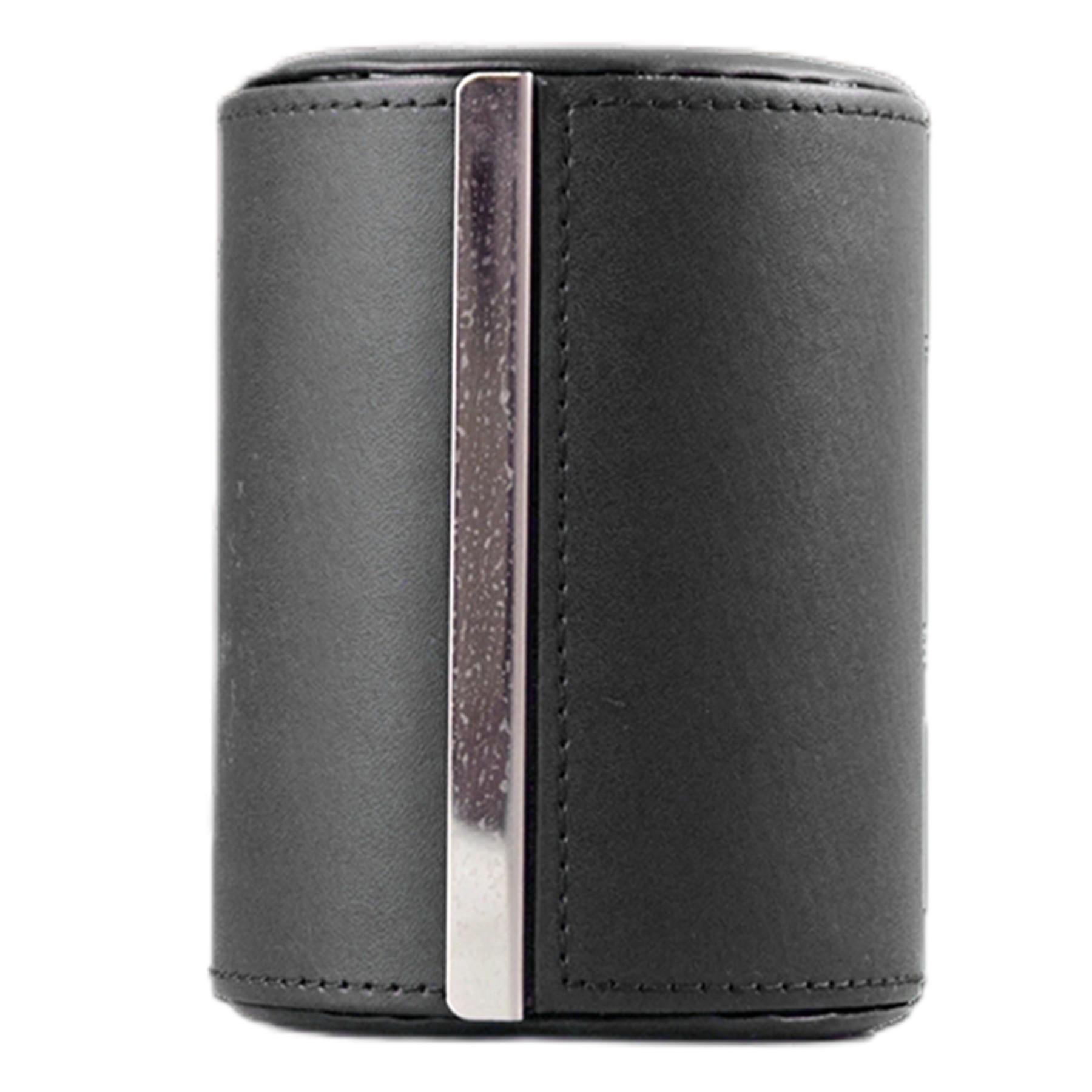 Travel Cylinder Leather Tie Box 5