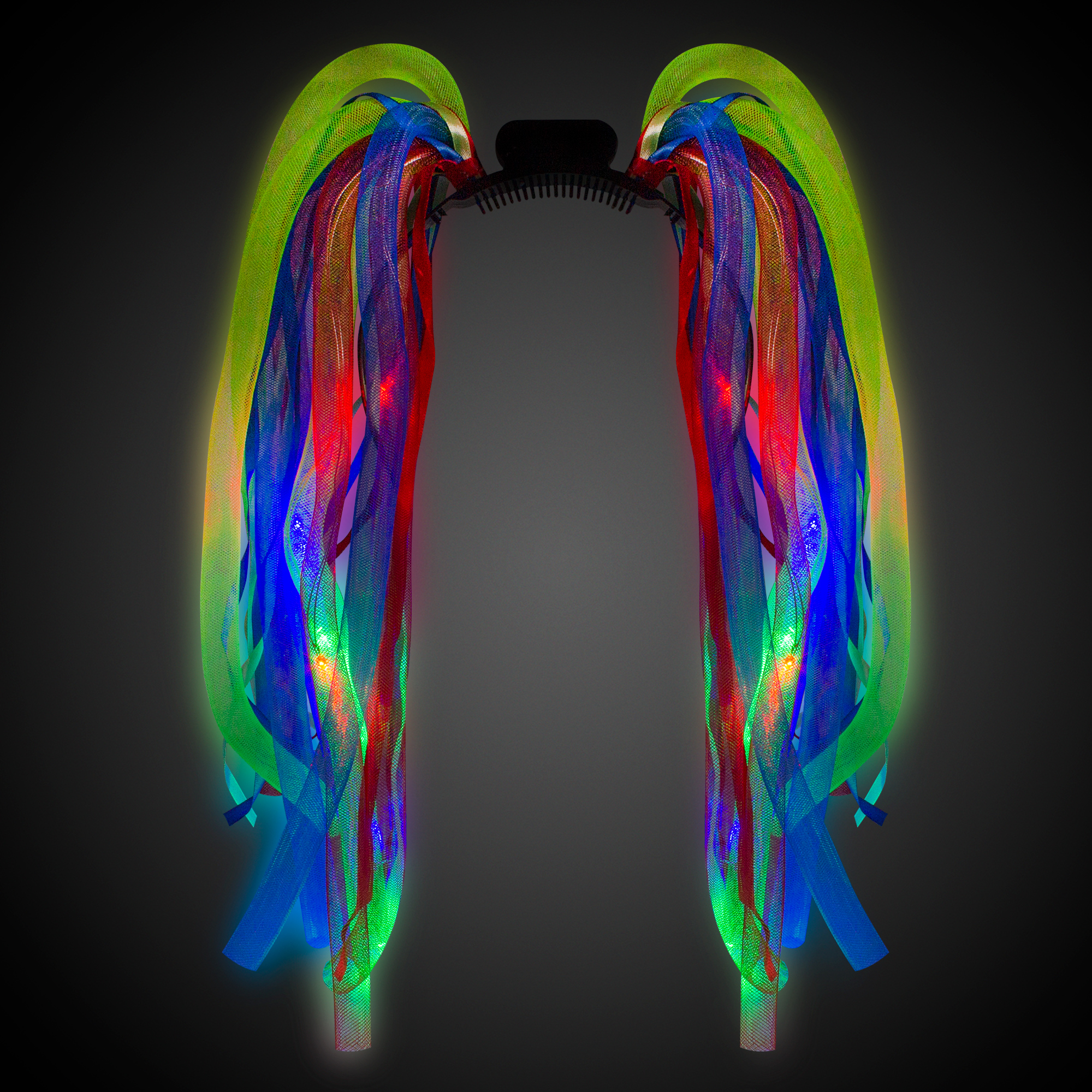 Rainbow LED Light Up Costume Diva Dreads (TM) 2