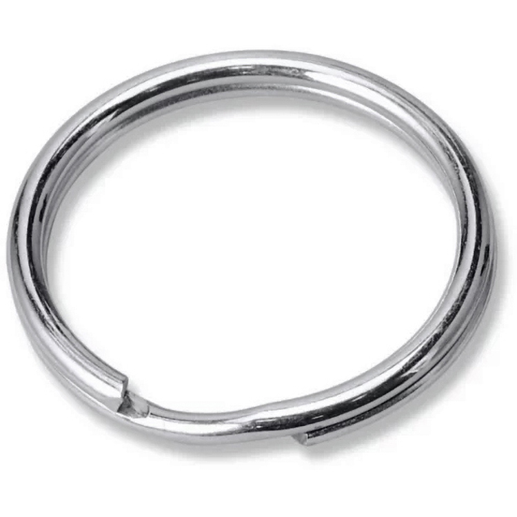 Nickel Split Ring 1" diameter (in bulk)