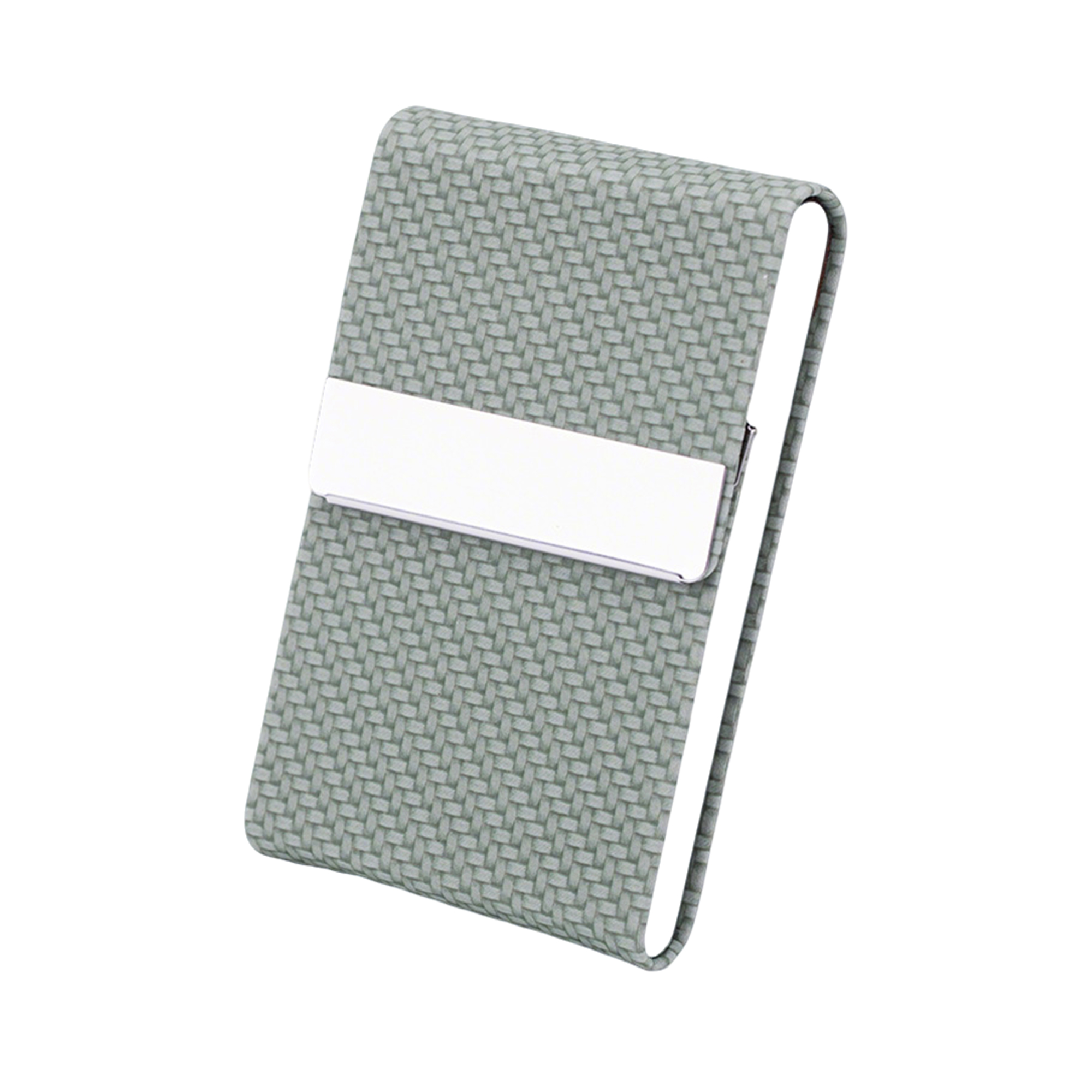 Polyurethane Leather Magnetic Business Card Holder Pocket Size 2