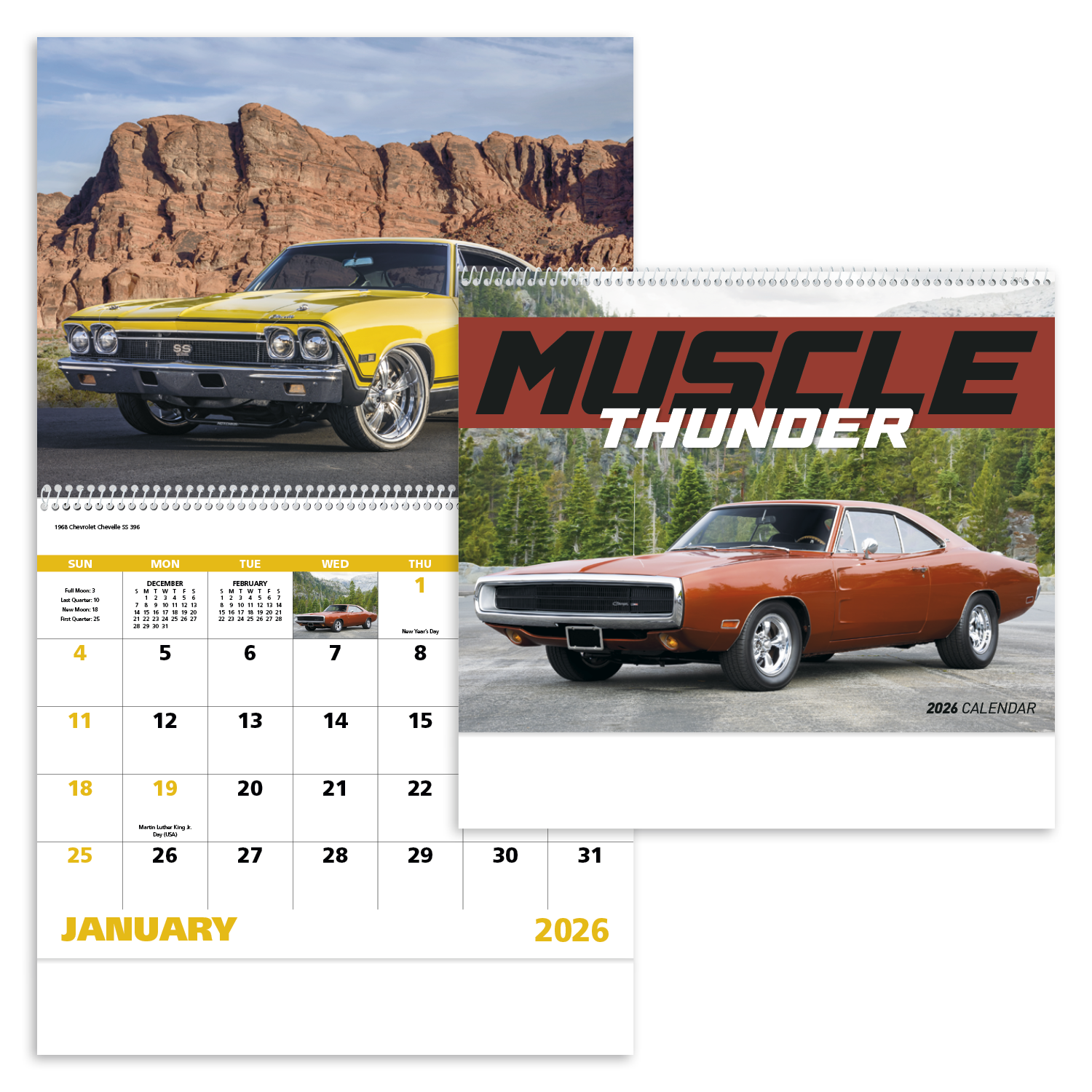 Good Value™ Muscle Thunder - Spiral Calendar 21
