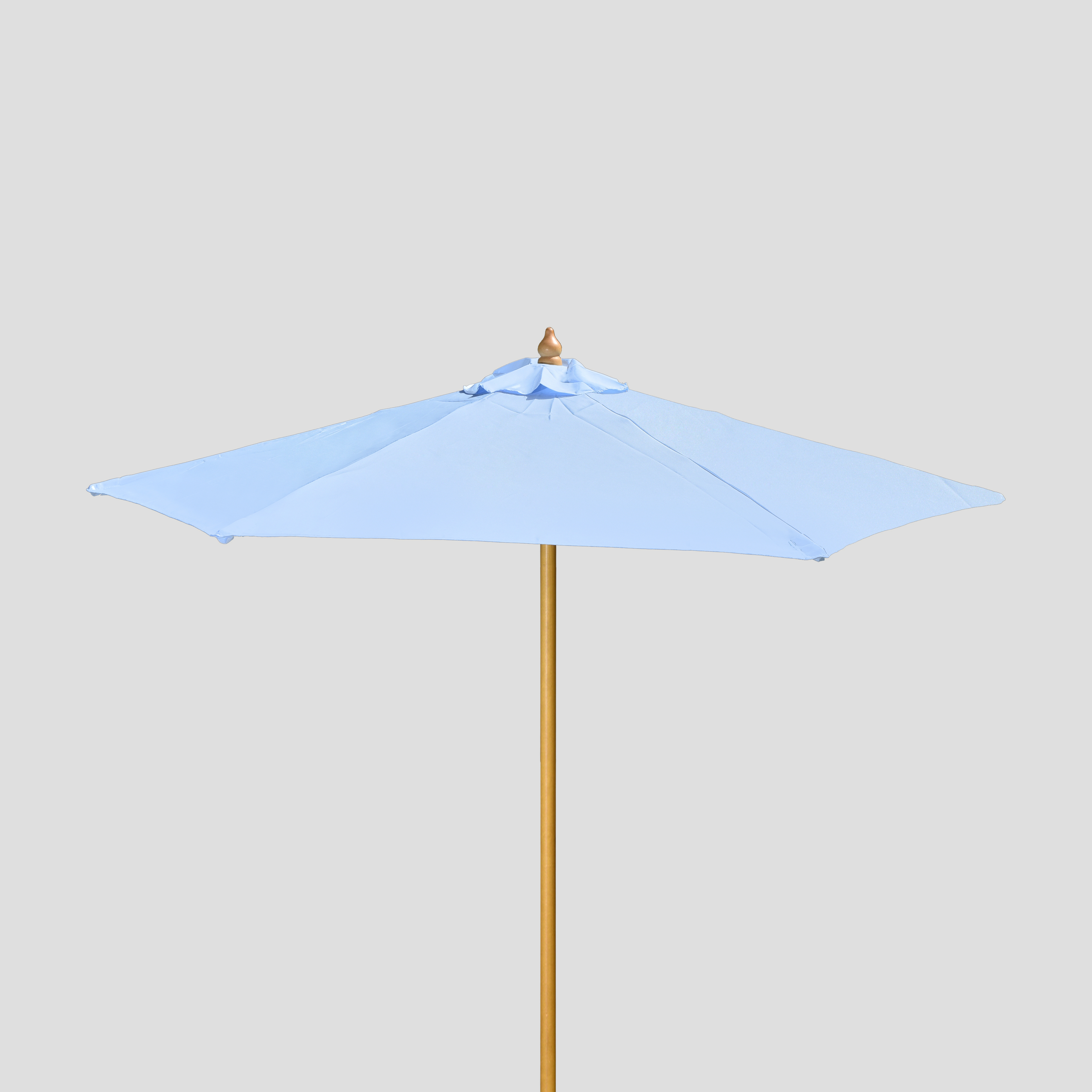 7' Wood Market Umbrella