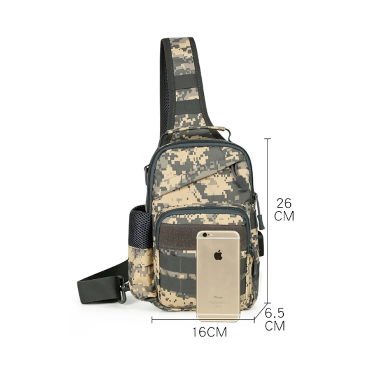 Tactical Outdoor Sling Crossbody Lure Bag w/ USB Port 5