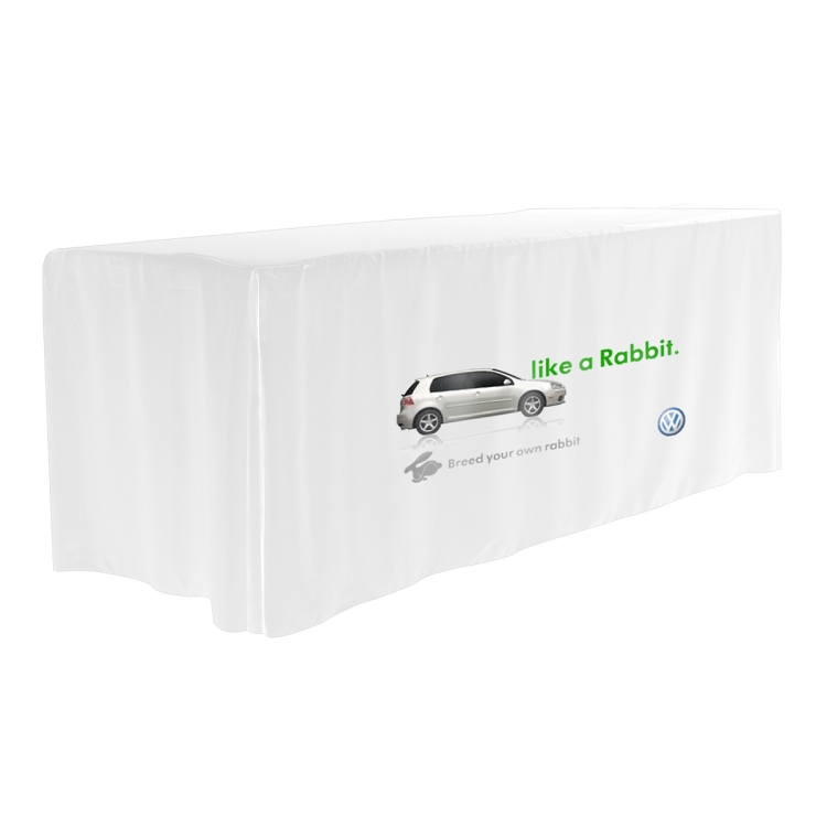 "Omaha Six" 4-Sided Fitted Style Table Covers & Table Throws (PhotoImage Full Color) / Fits 6 ft Tab 3