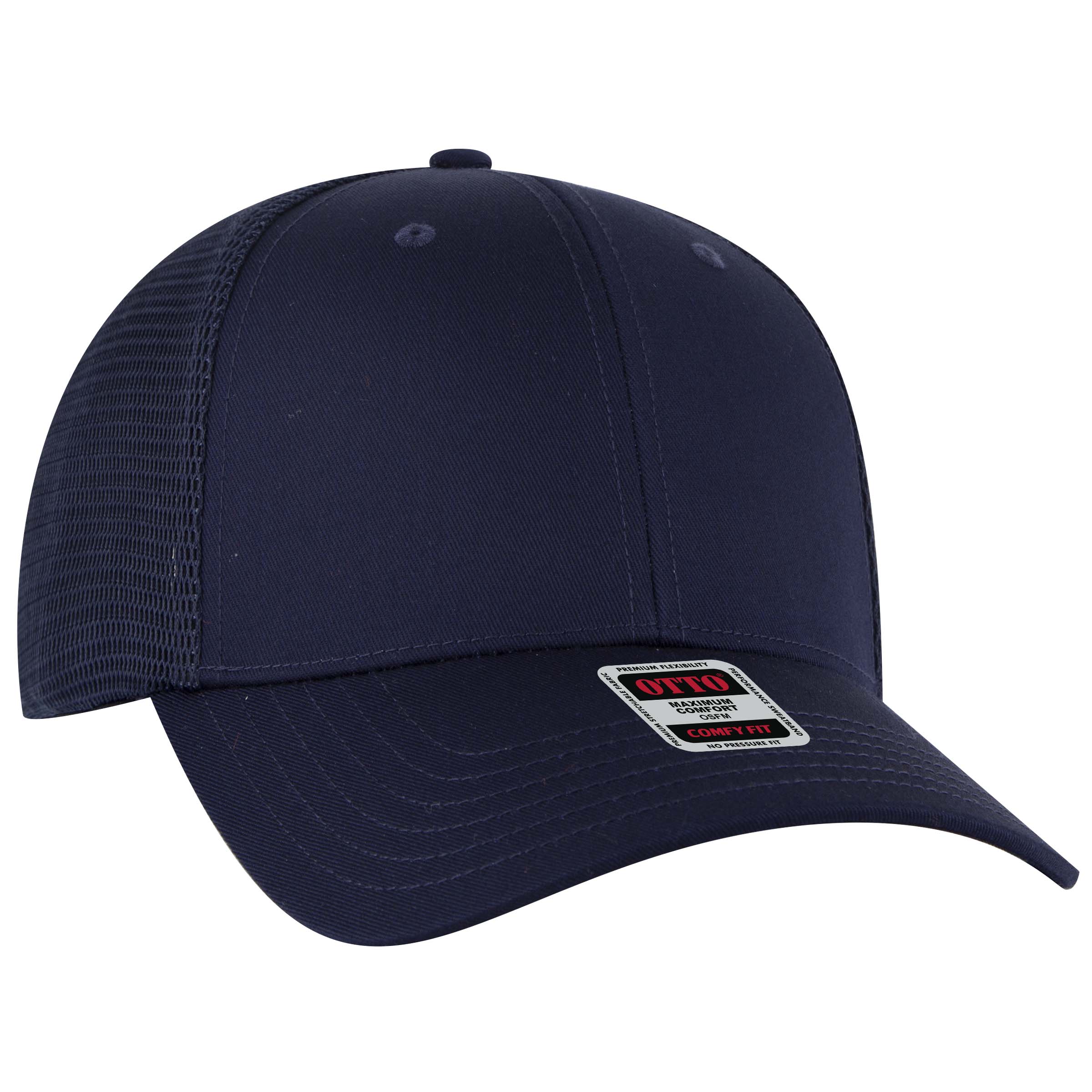 OTTO CAP® OTTO COMFY FIT® 6 Panel Low Profile Mesh Back Trucker Hat 5