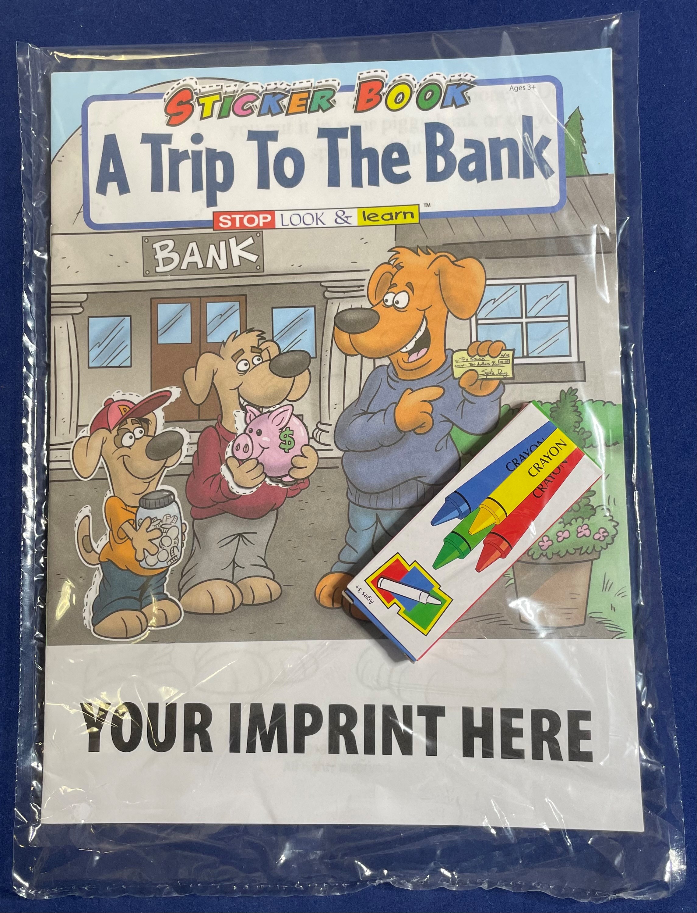 STICKER BOOK SET - A Trip To The Bank Sticker Book Fun Pack 7
