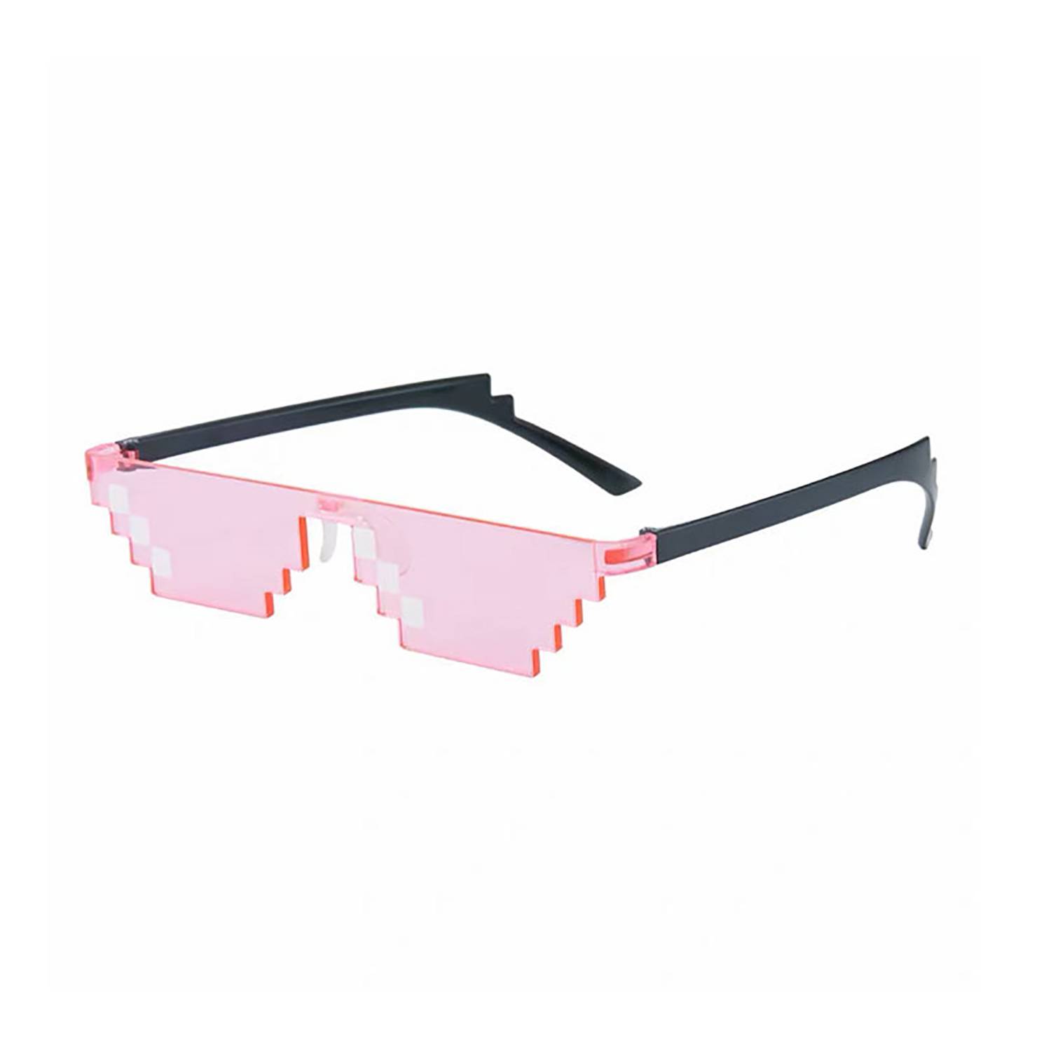 Creative Funny Square Mosaic Pixel Sunglasses 5