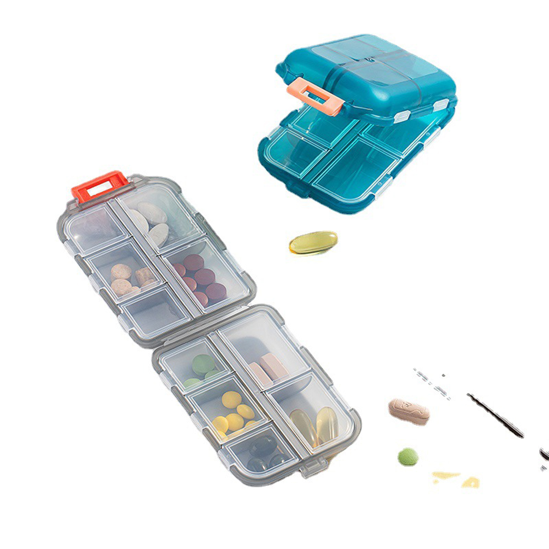 10 Compartment Travel Pill Organizer 4