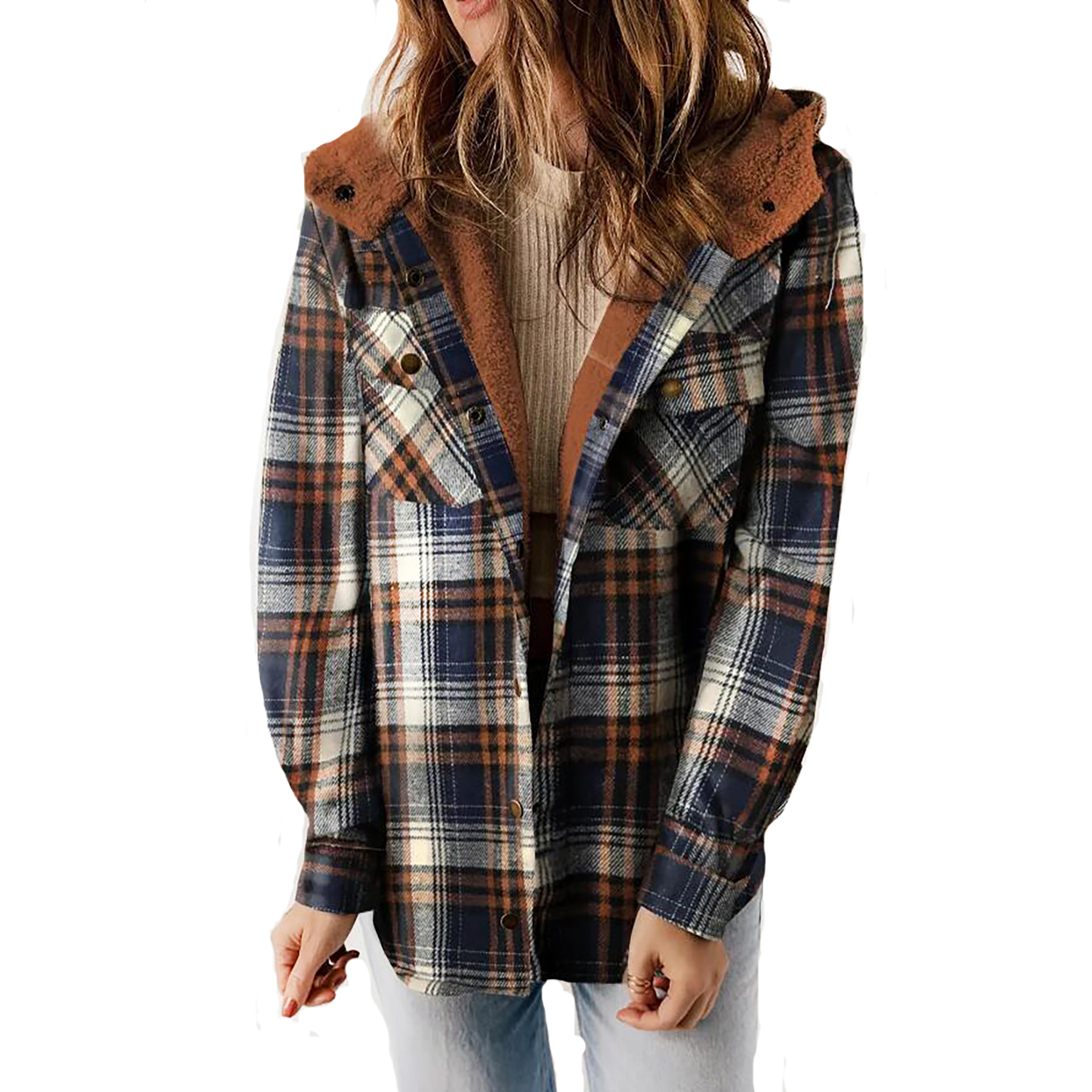 Women's Warm Plaid Jacket 2