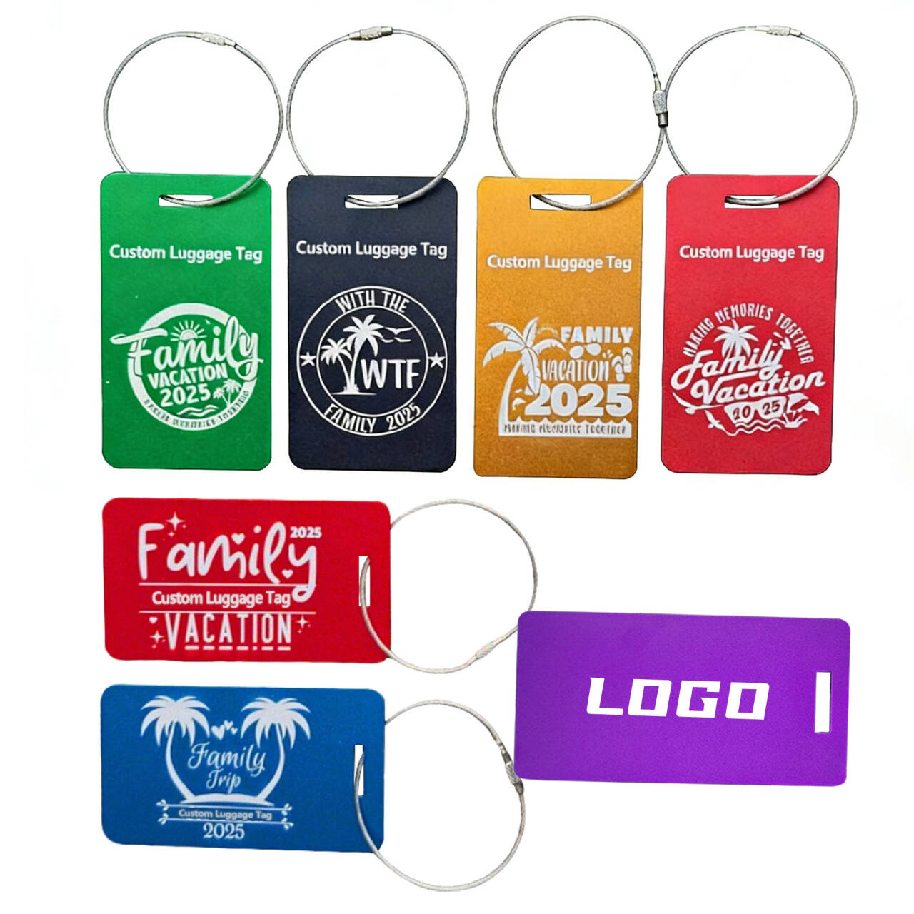 Metal Checked Luggage Tag 2