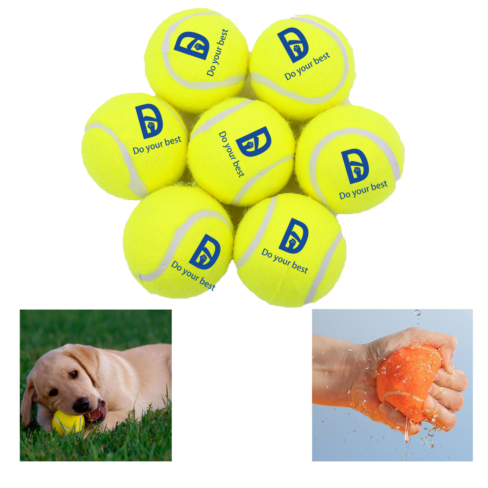 MOQ 50 Tennis Dog Toy for Throwing and Fetching 2