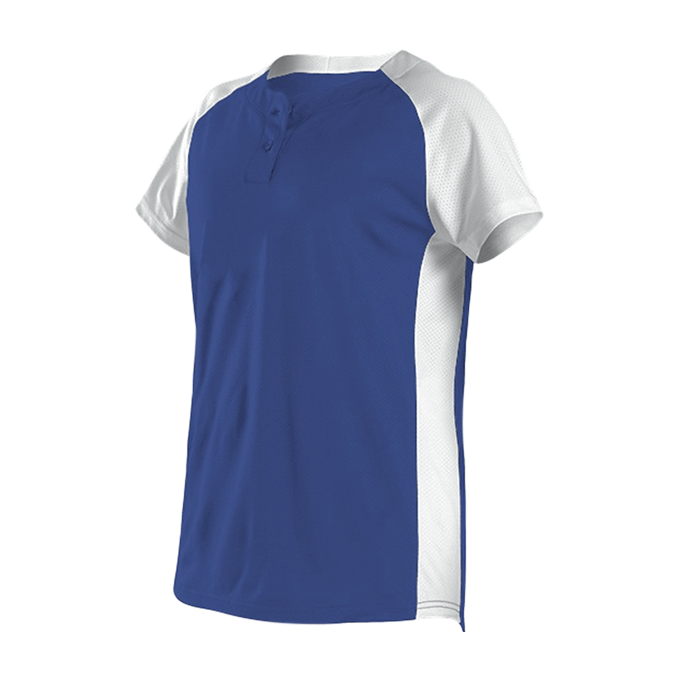 Womens Two Button Fastpitch Jersey 5