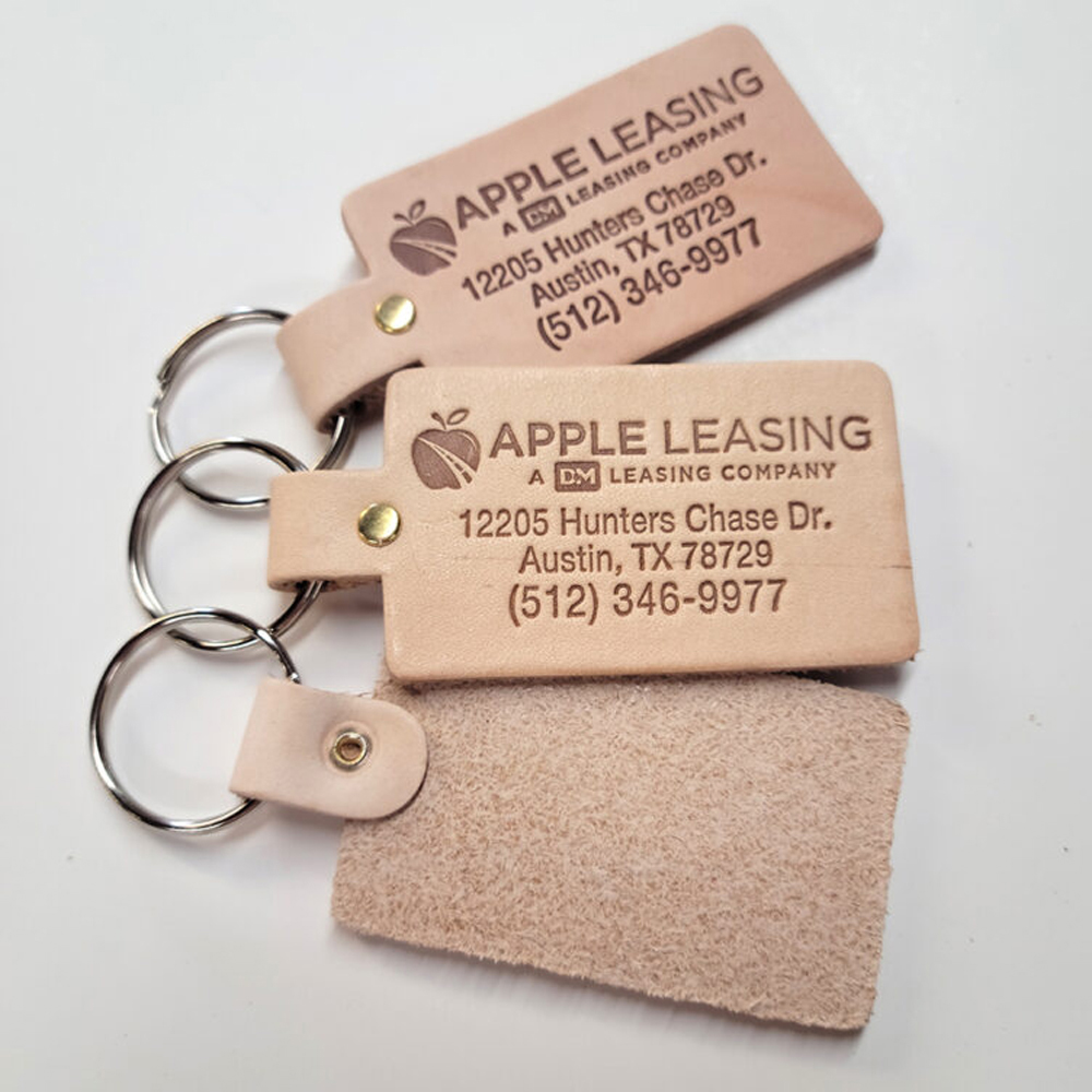 Rough and Tumble Wrangler Leather Key Chain w/Key Ring 6