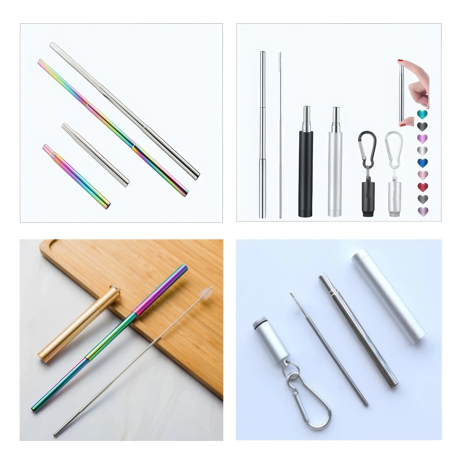 Portable Stainless Steel Telescopic Straw 4