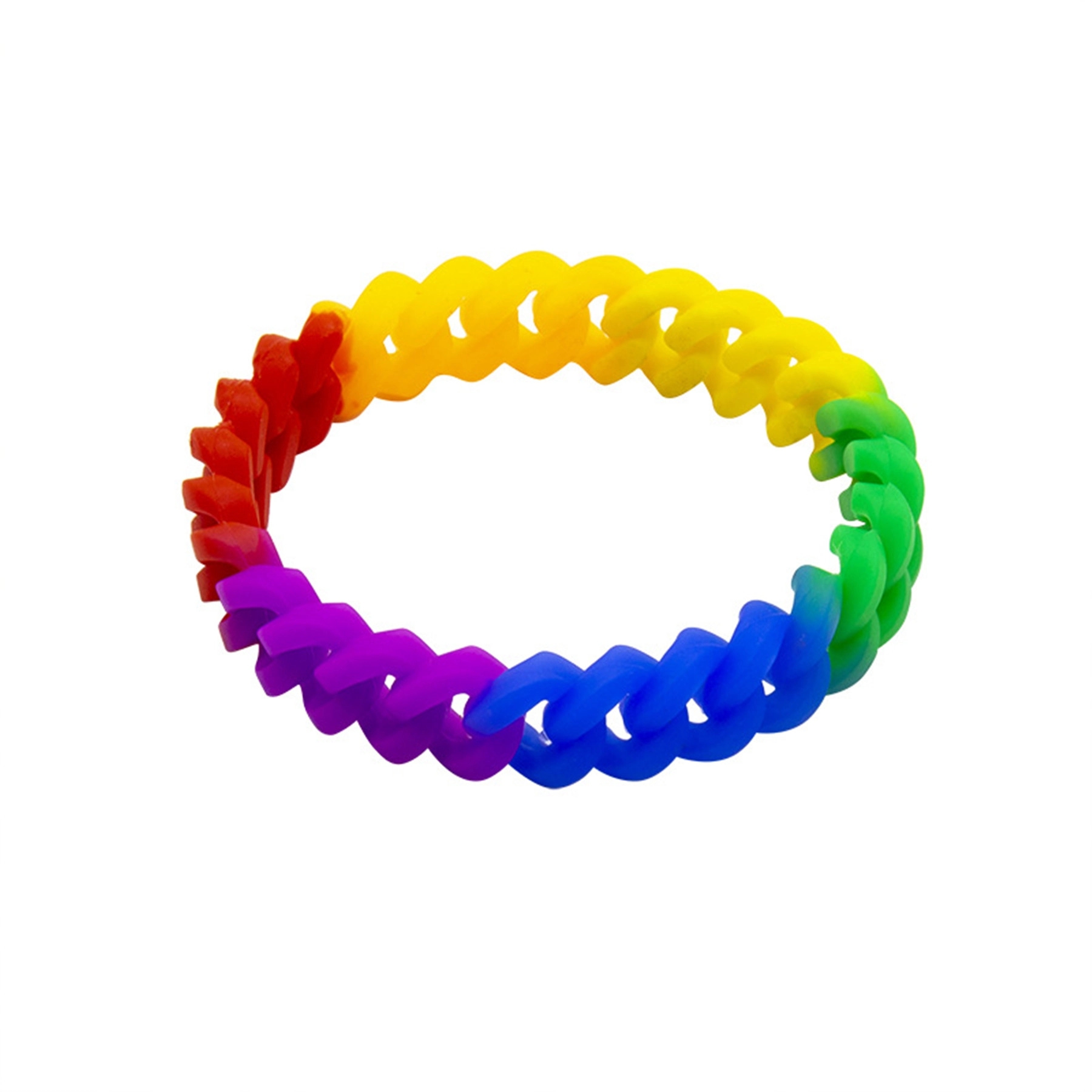 Rainbow Wristband Silicone Bracelet 2