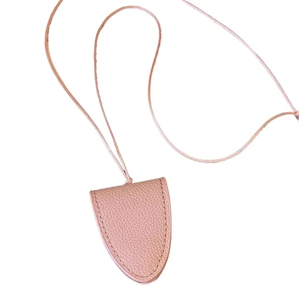 PU Leather Magnetic Sunglasses Holder - Neck Hanging Design 3