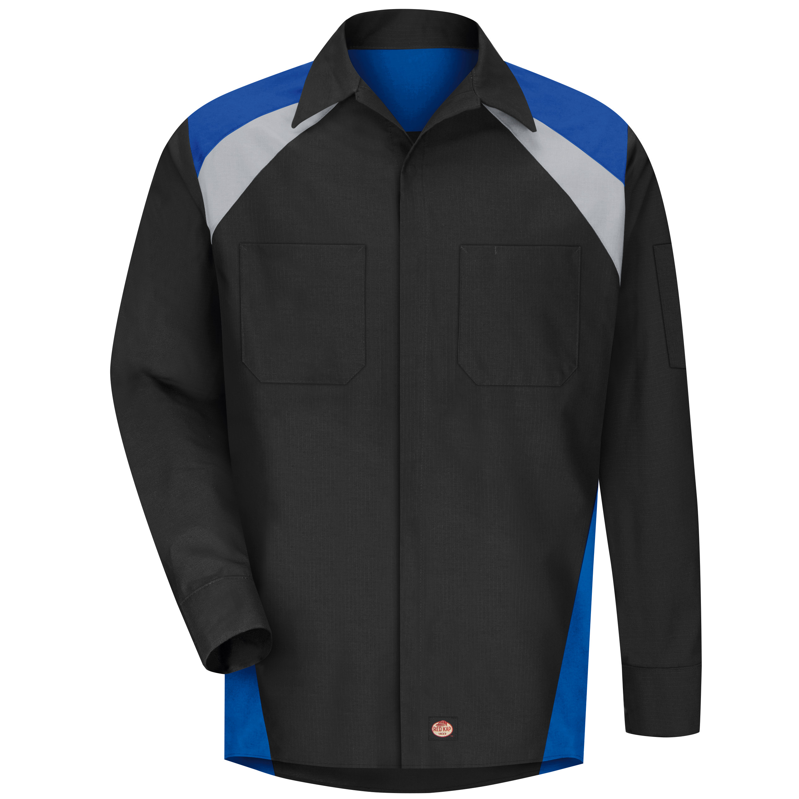 Red Kap® Men's Long Sleeve Tri-Color Shop Shirt 2