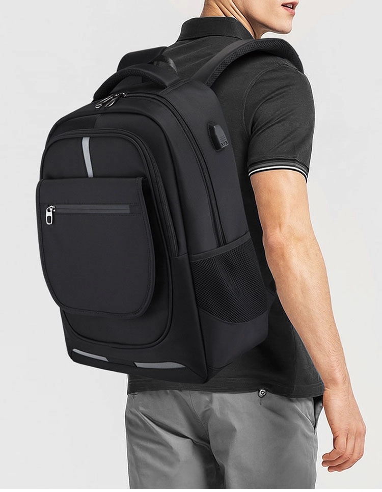 Waterproof Leisure Laptop Bags Decompression With USB Port 26