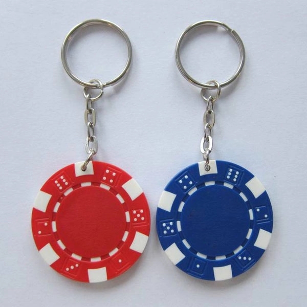 Colorful Plastic Jetton Keychain 3