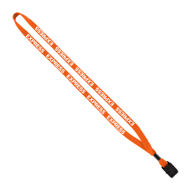 1/2" Cotton Lanyard with Metal Crimp & Split-Ring 11