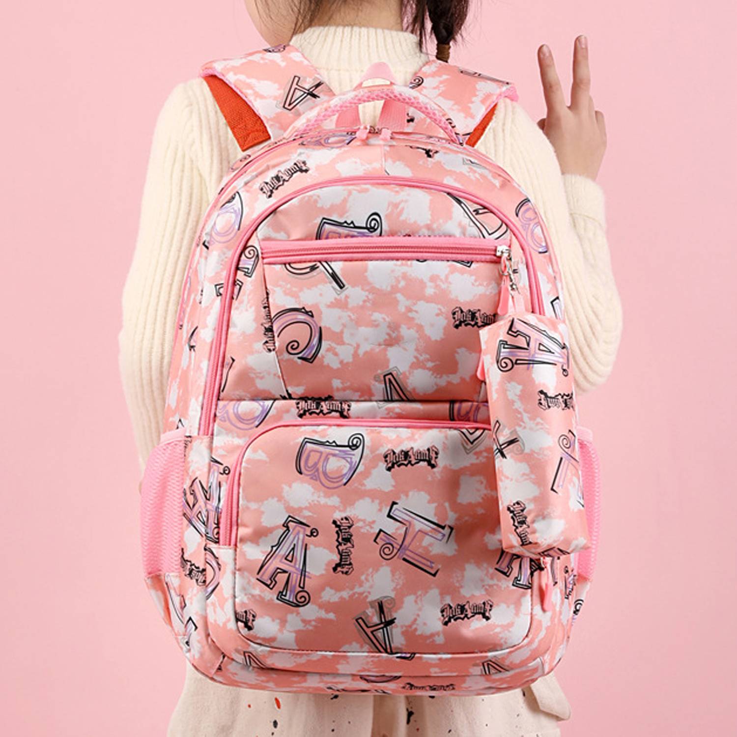 Kids Oxford School Backpack w/ Pencil Case 7