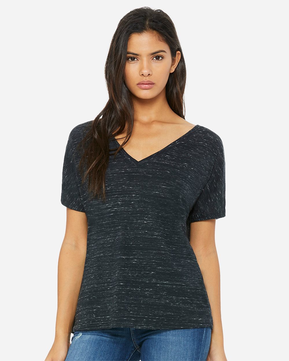 Women's Slouchy V-Neck Tee - 8815 42