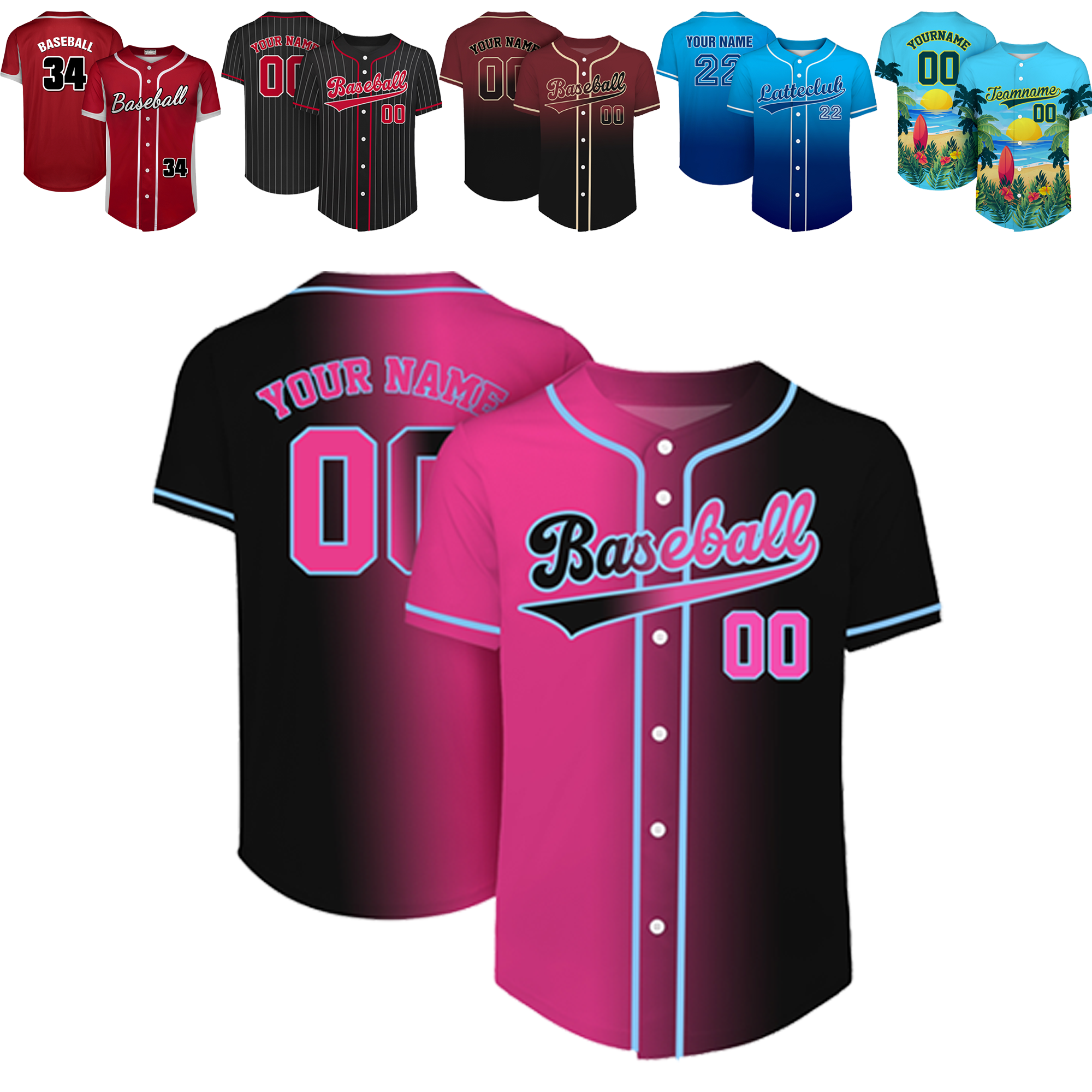 MOQ 10pcs Athletic Series Team Jersey 2