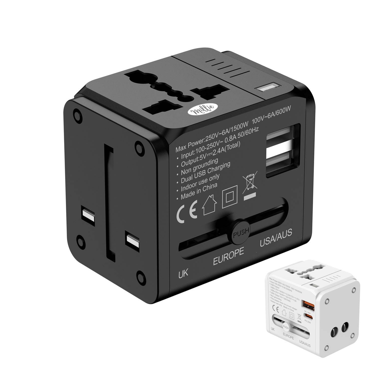 Universal Travel Adapter One International Wall Charger