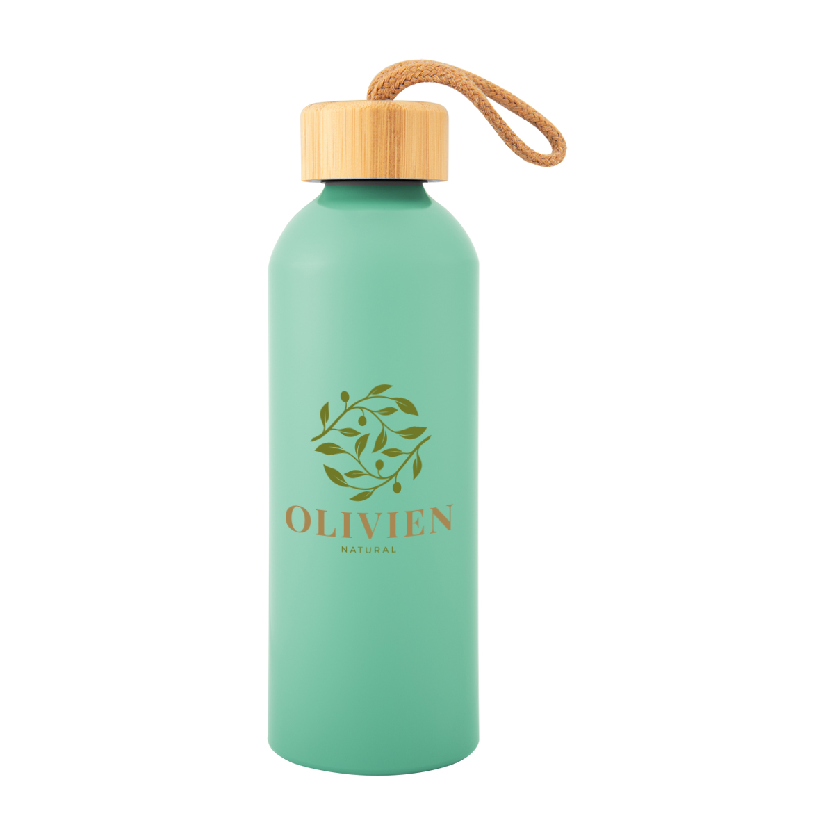 25 Oz. Blaire Recycled Aluminum Bottle With Bamboo Lid, custom water bottle with logo imprint 14