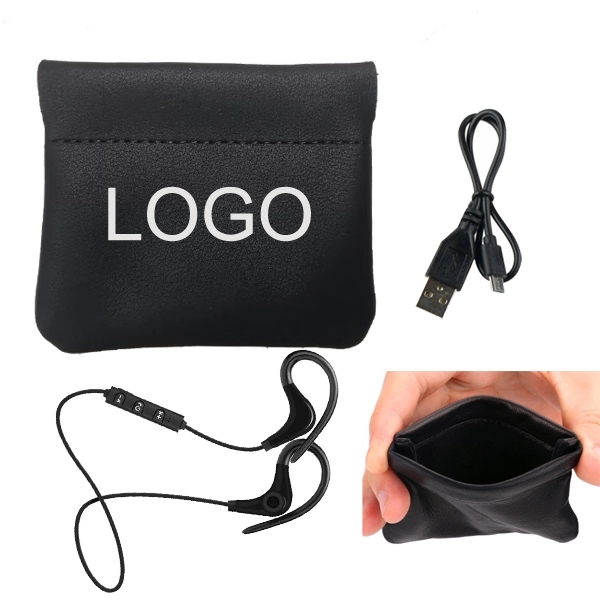 Leatherette Squeeze Wireless Earbuds Kit 2