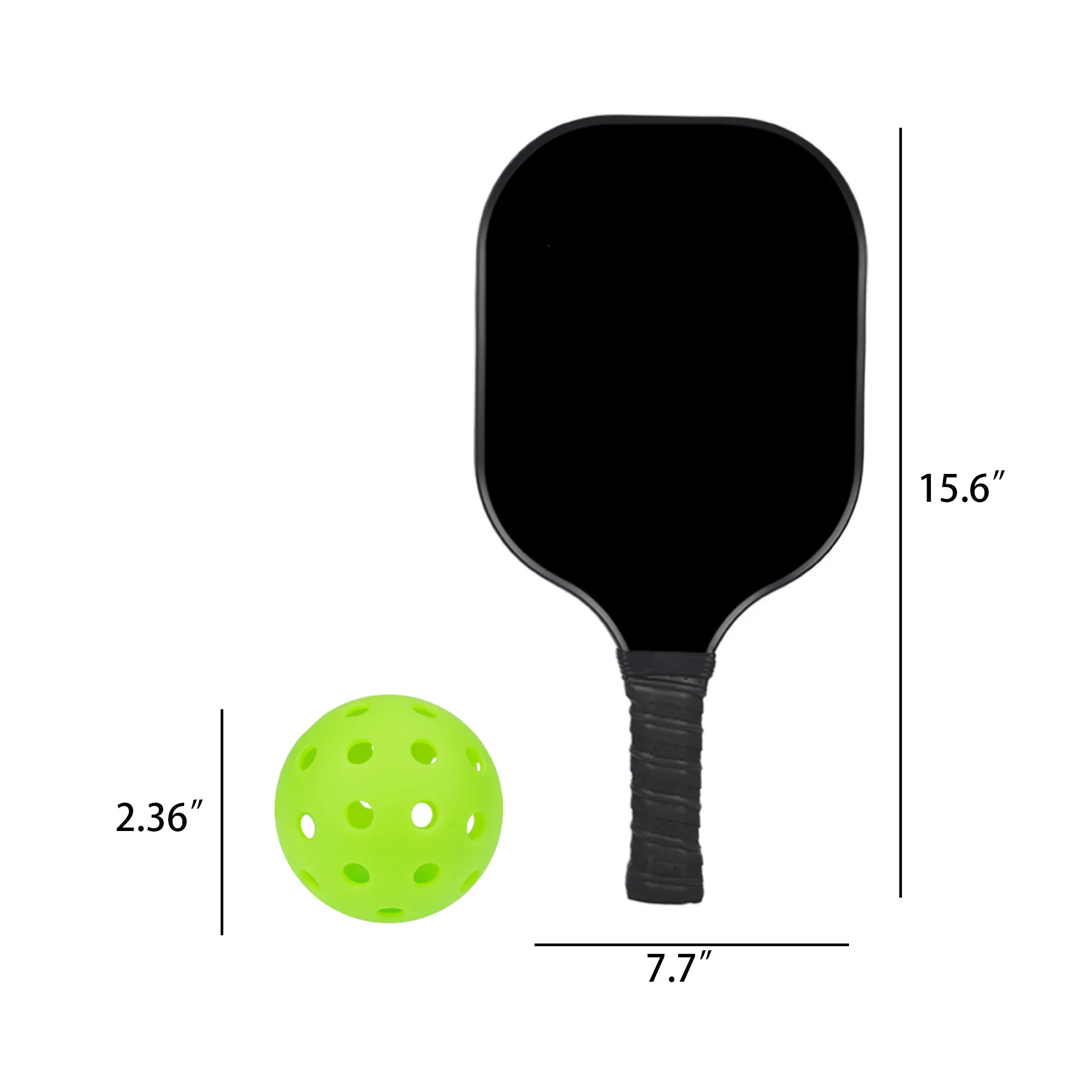 4 Pickleball Balls And 2 Rackets Set 7
