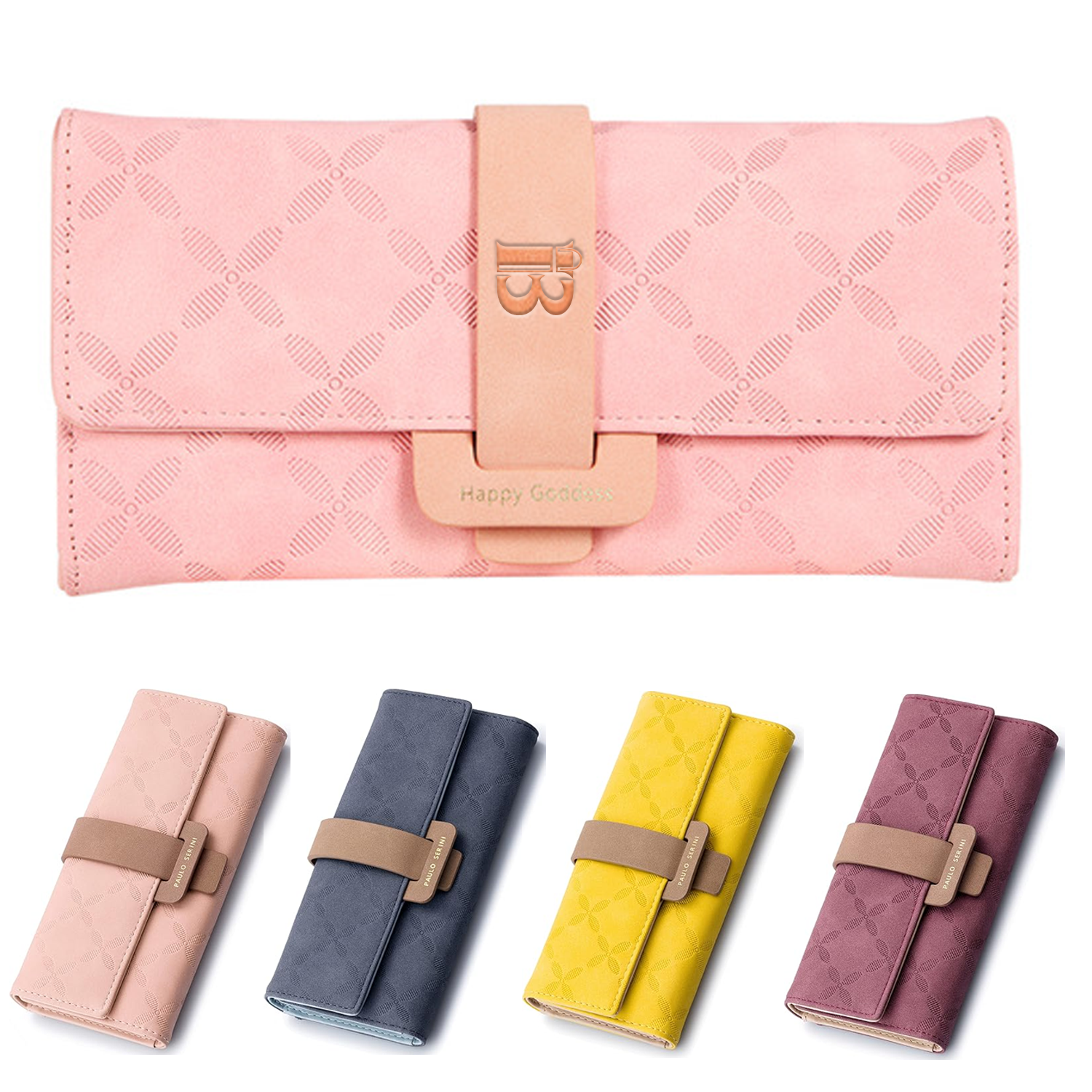 Simple and large capacity embossed women's handbag 6