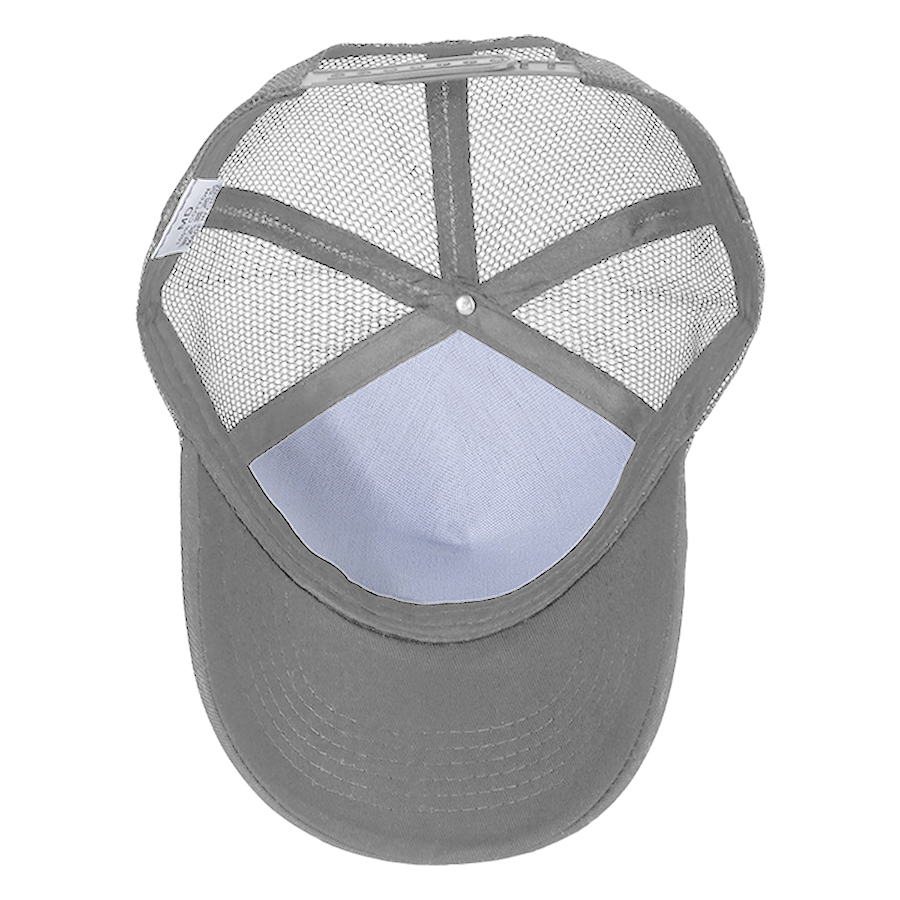 Stock Solid Color Cotton 5-Panel Trucker Cap 29