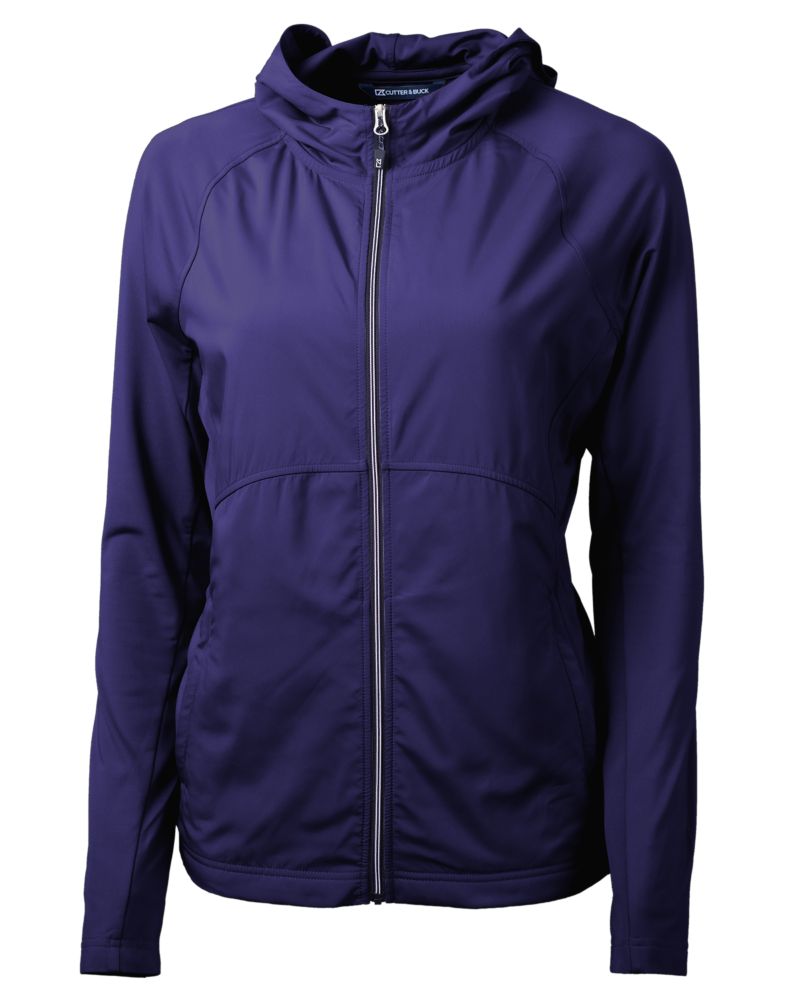 Cutter & Buck Adapt Recycled Soft Knit Stretch Womens Hybrid Full Zip Jacket 53
