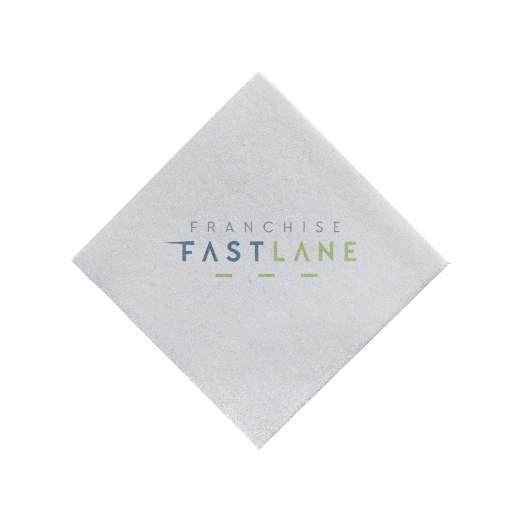 Almost Linen Beverage Napkin 1 Ply Heavy Weight 1/4 Fold White Tradition Print 5