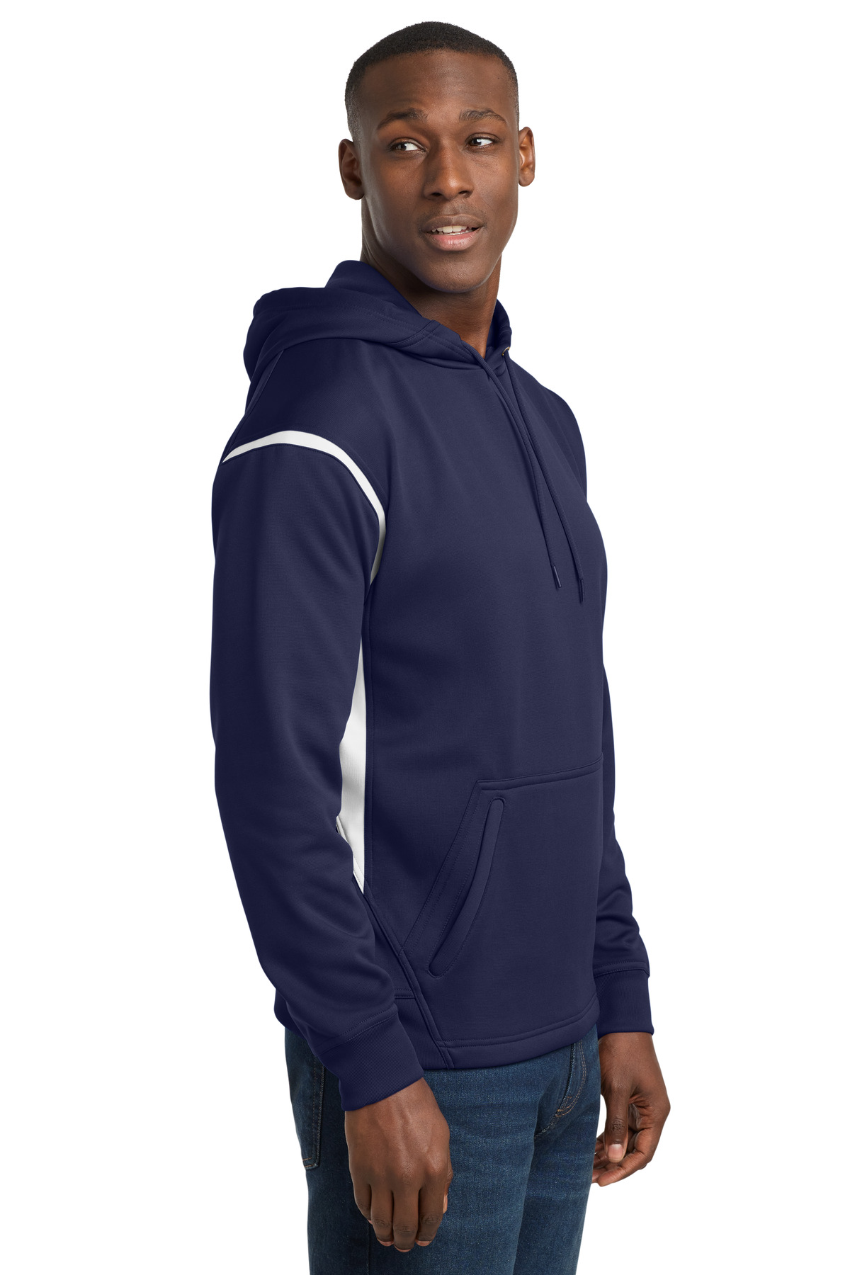 Sport-Tek Tech Fleece Colorblock Hooded Sweatshirt. F246 56