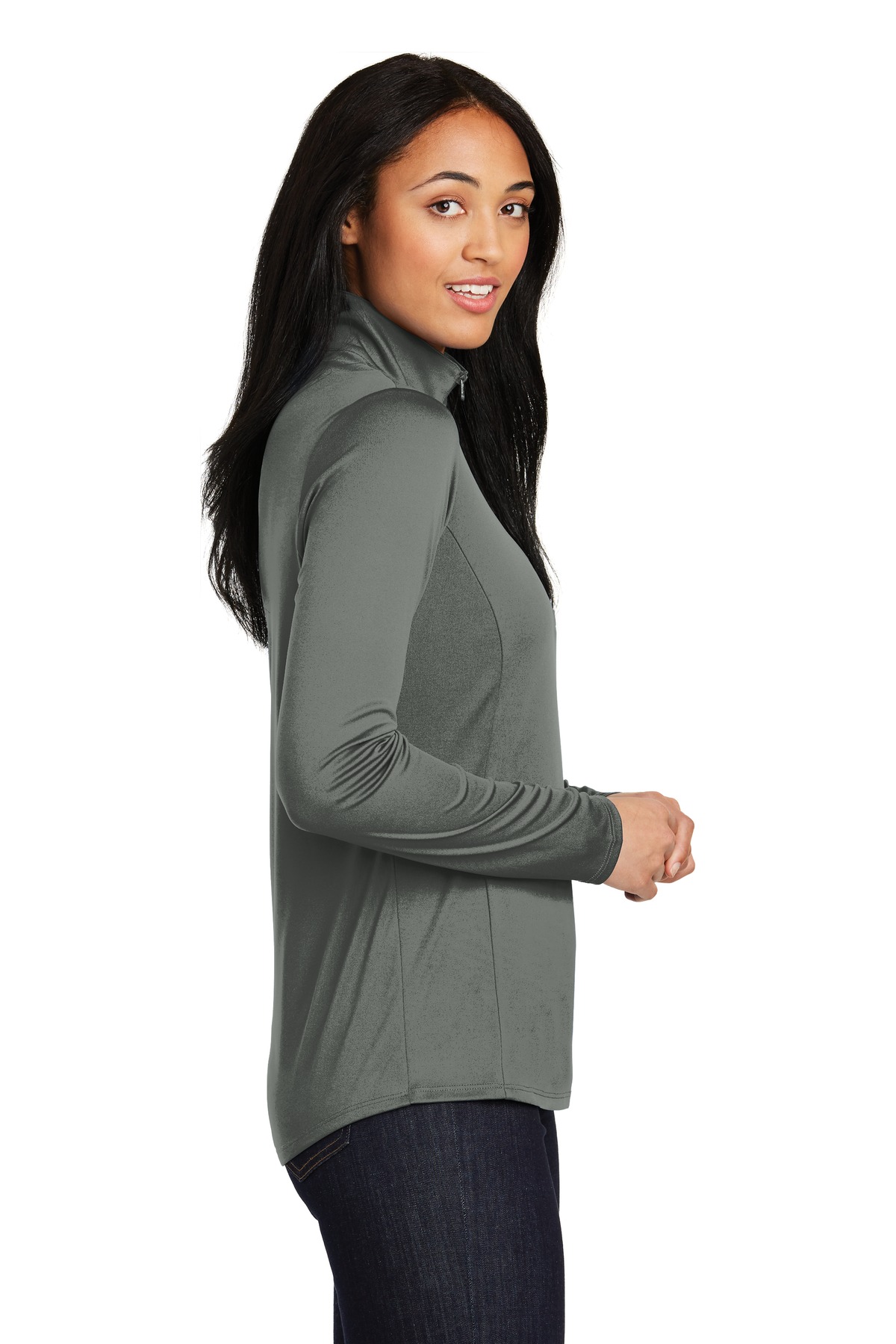 Sport-Tek Women's PosiCharge Competitor 1/4-Zip Pullover. LST357, custom hoodie or sweatshirt with logo imprint 34