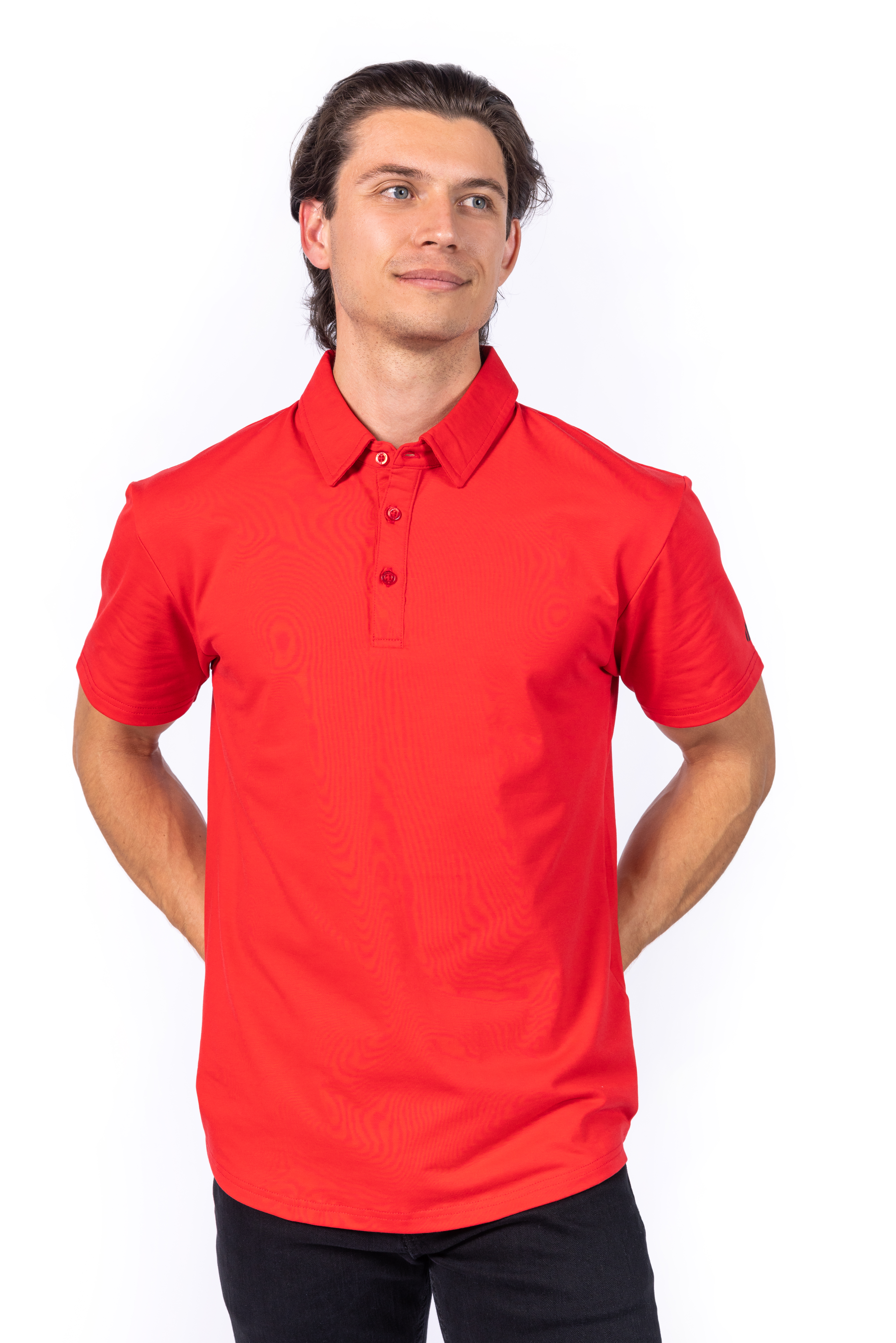 Elemental Men's A-Game Athletic Fit Premium Polo 19